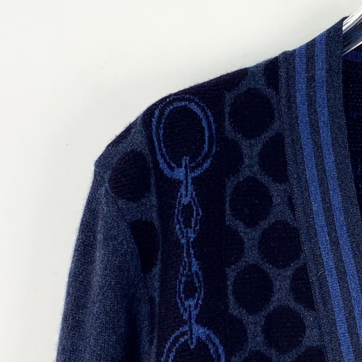 Hermes Hermes Wool Blue Sweater XS Women Size XS / US 0-2 / IT 36-38 - 3 Thumbnail