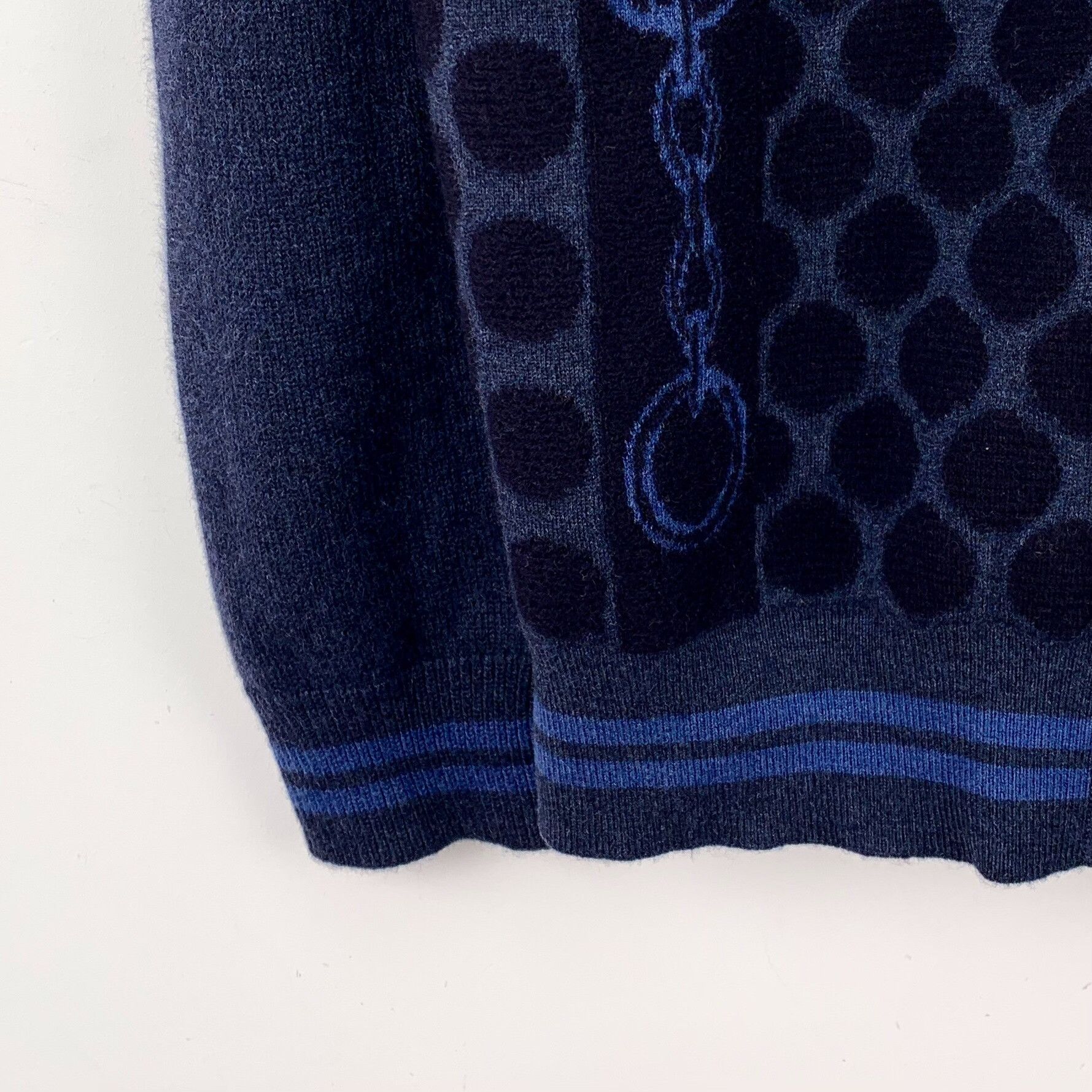 Hermes Hermes Wool Blue Sweater XS Women Size XS / US 0-2 / IT 36-38 - 4 Thumbnail