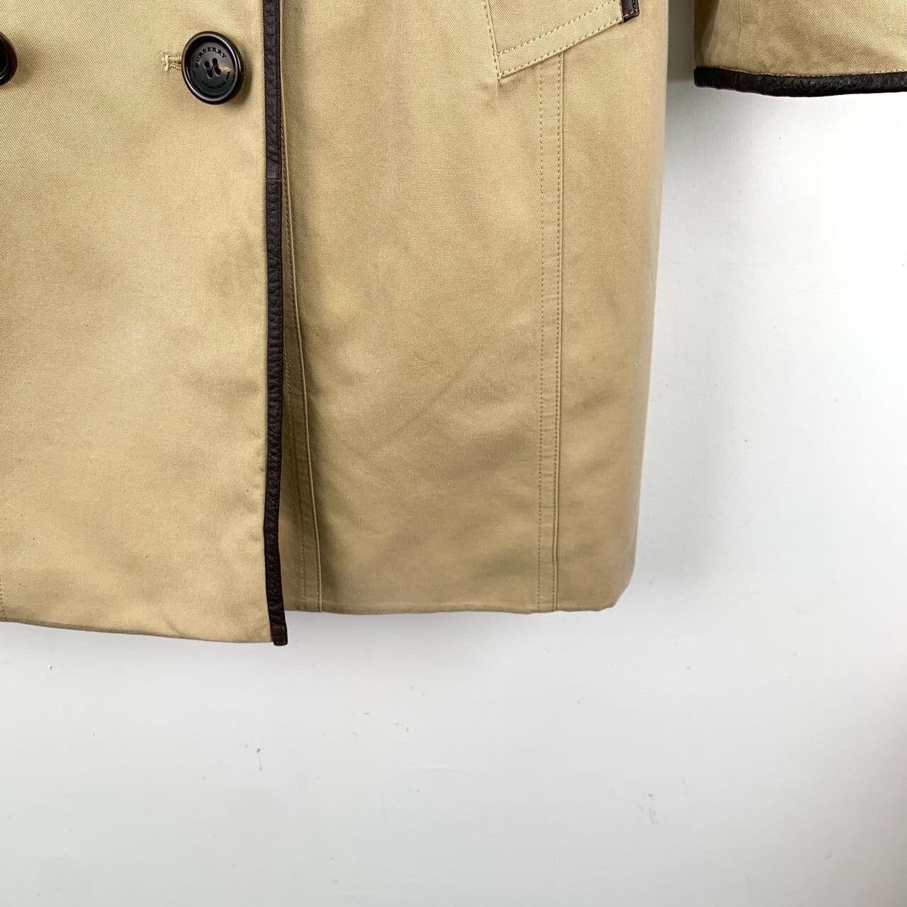 Burberry Burberry Cotton Brown Coat S Women Size S / US 4 / IT 40 - 4 Thumbnail
