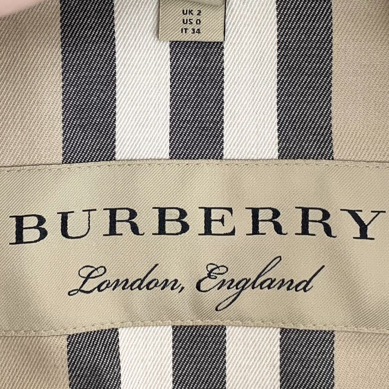 Burberry Burberry Cotton Beige Coat XS Women Size XS / US 0-2 / IT 36-38 - 5 Thumbnail