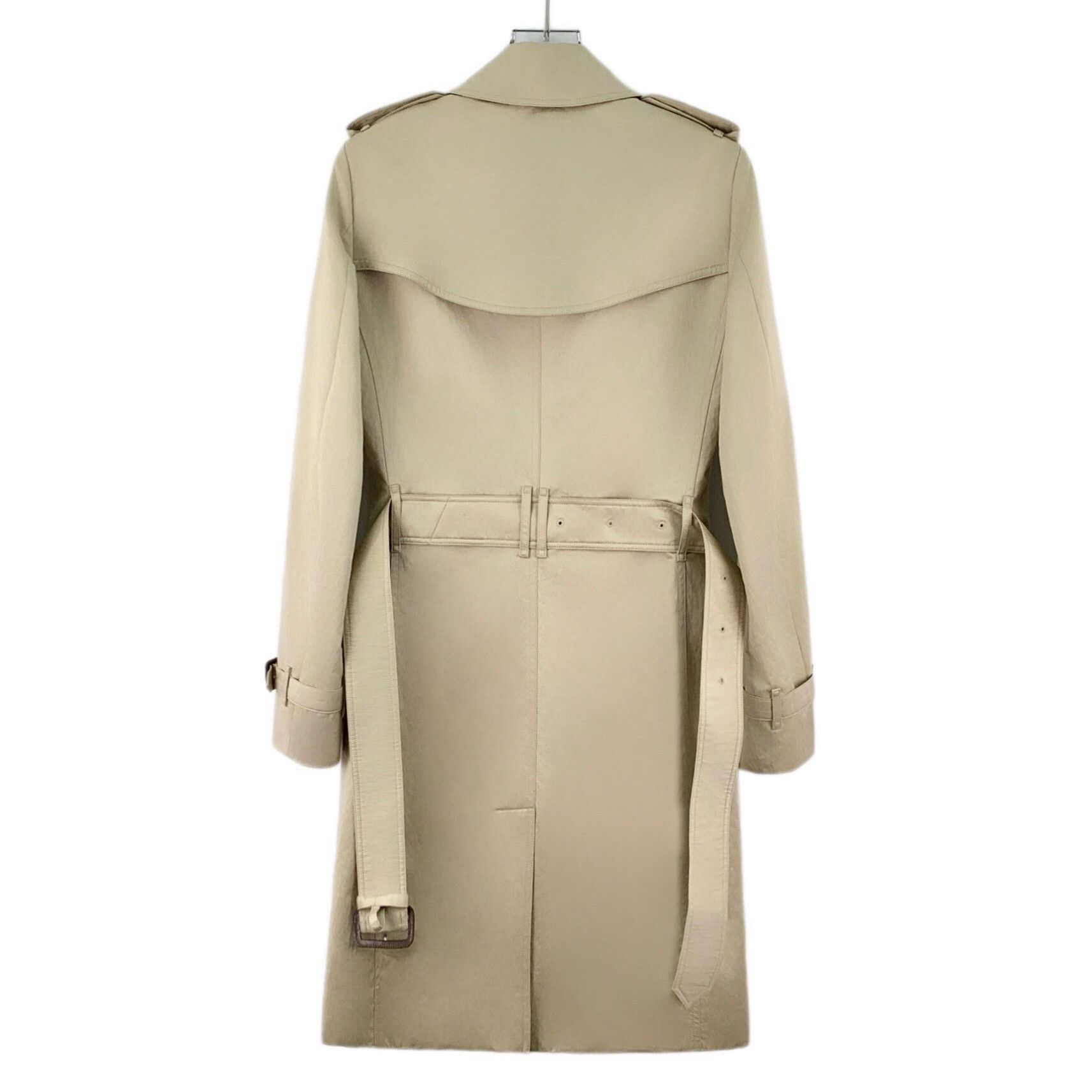 Burberry Burberry Cotton Beige Coat XS Women Size XS / US 0-2 / IT 36-38 - 2 Thumbnail