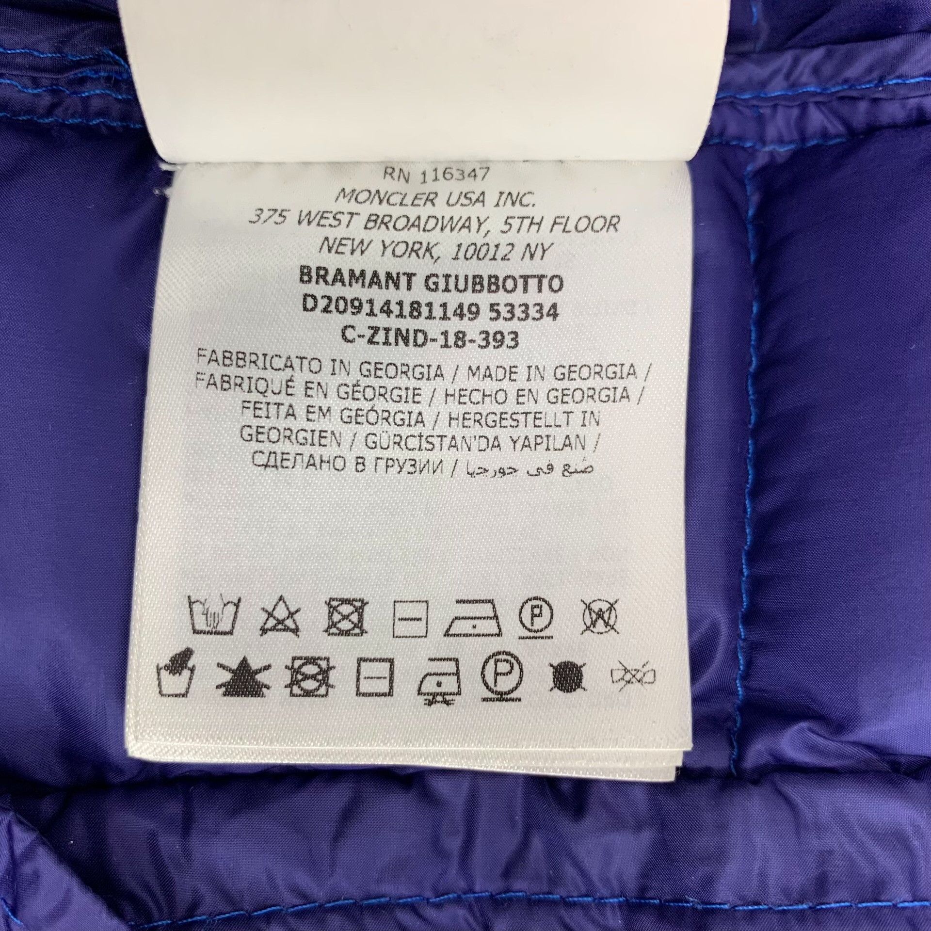 Moncler Moncler Blue Heavy Coat M Men Size US M / EU 48-50 / 2 - 8 Thumbnail