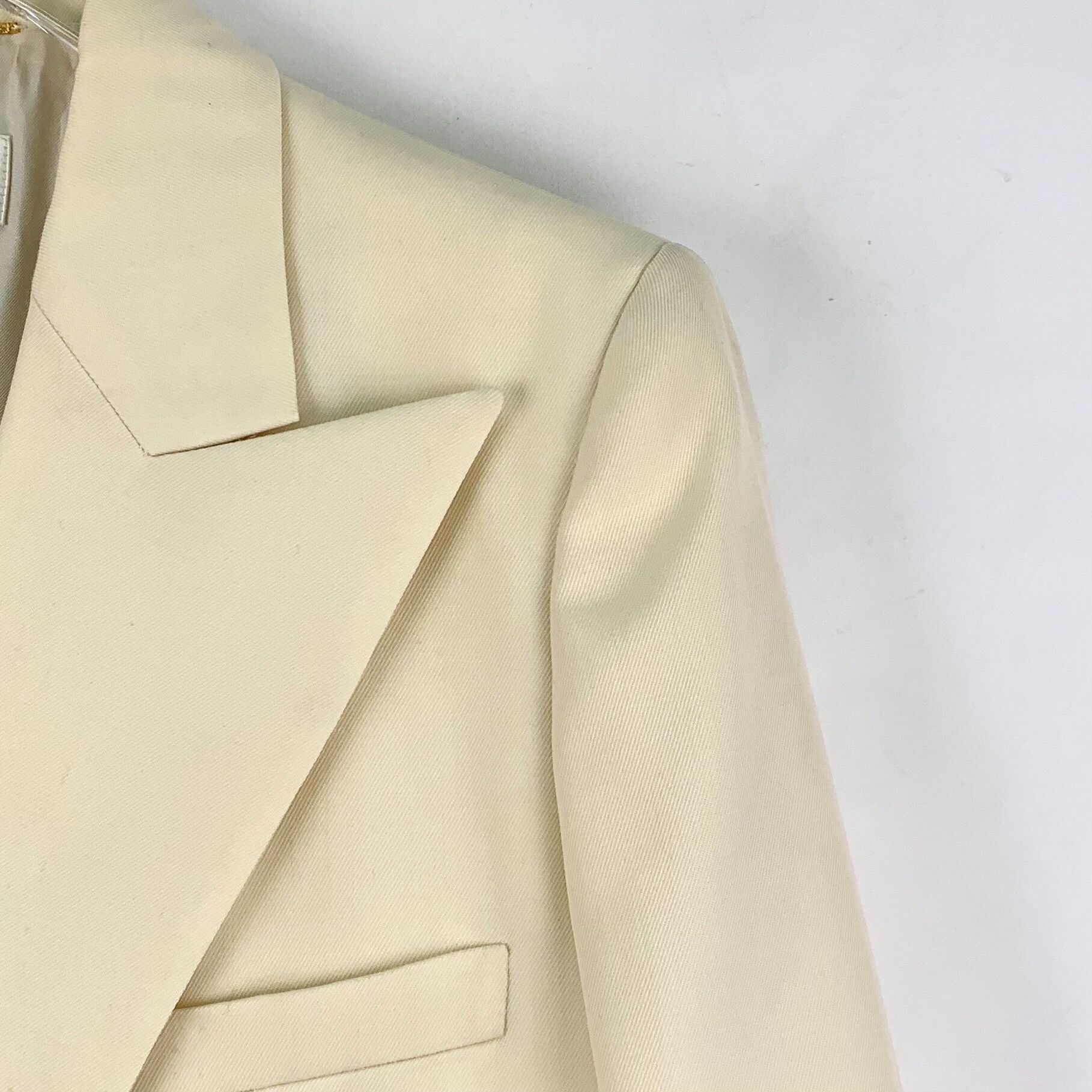 Saint Laurent Paris Saint Laurent Paris Beige Jacket XS Women Size XS / US 0-2 / IT 36-38 - 3 Thumbnail