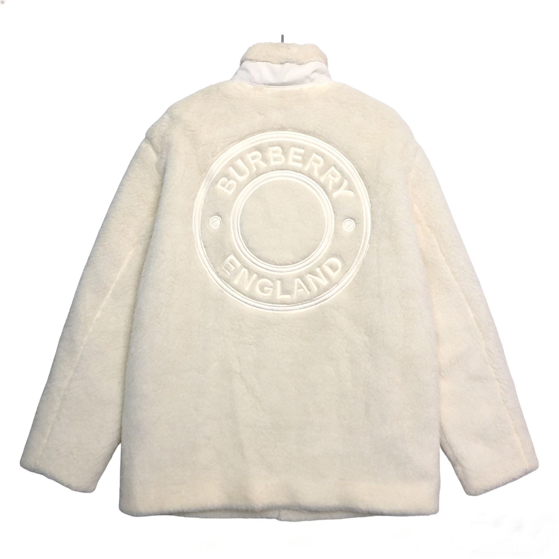 Burberry Burberry Wool Graphic White Jacket M Women Size M / US 6-8 / IT 42-44 - 2 Thumbnail