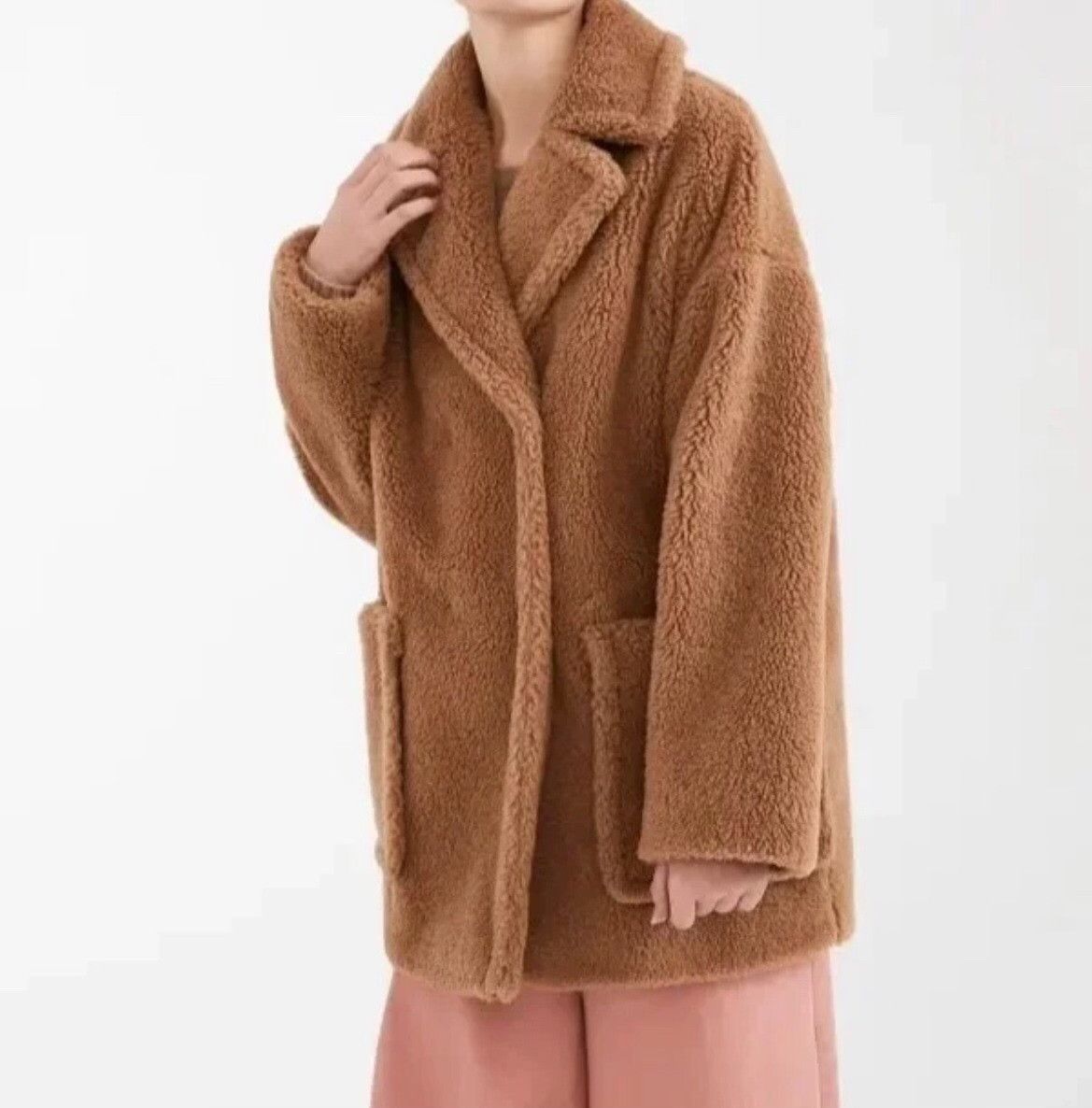 Max Mara Max Mara Wool Brown Coat L Women Size L / US 10 / IT 46 - 9 Thumbnail