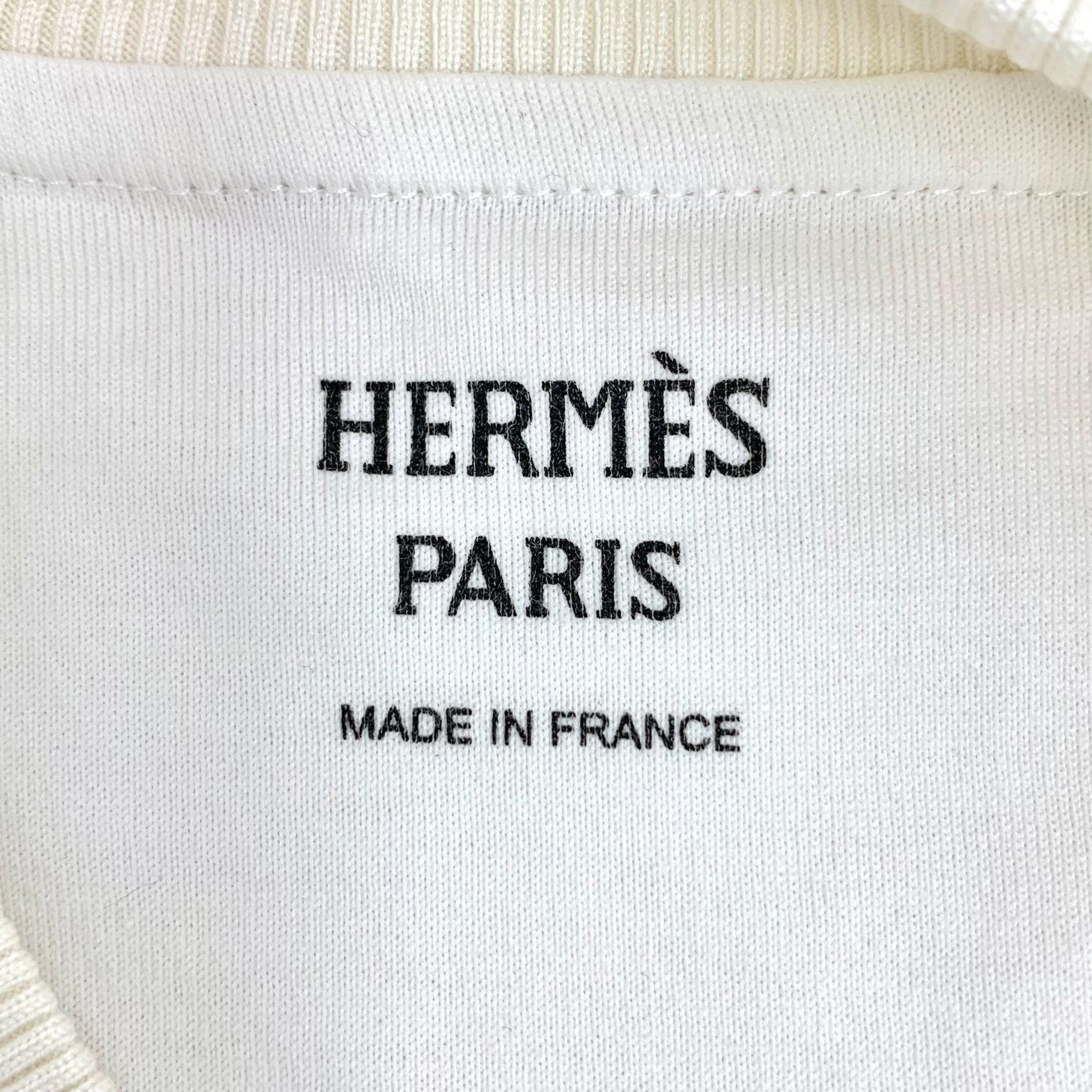 Hermes Hermes Embroidered White Hoodie S Women Size S / US 4 / IT 40 - 5 Thumbnail
