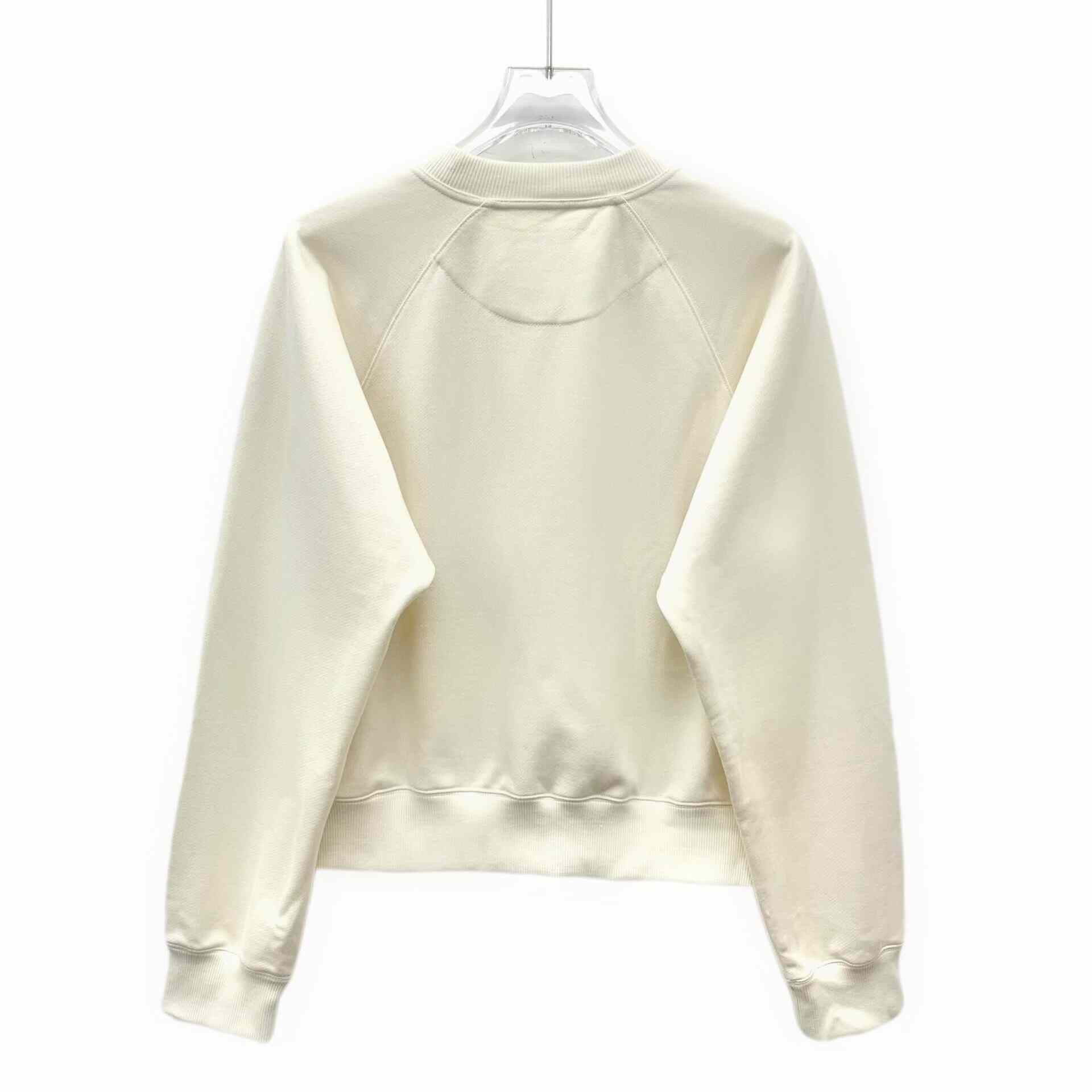 Hermes Hermes Embroidered White Hoodie S Women Size S / US 4 / IT 40 - 2 Thumbnail