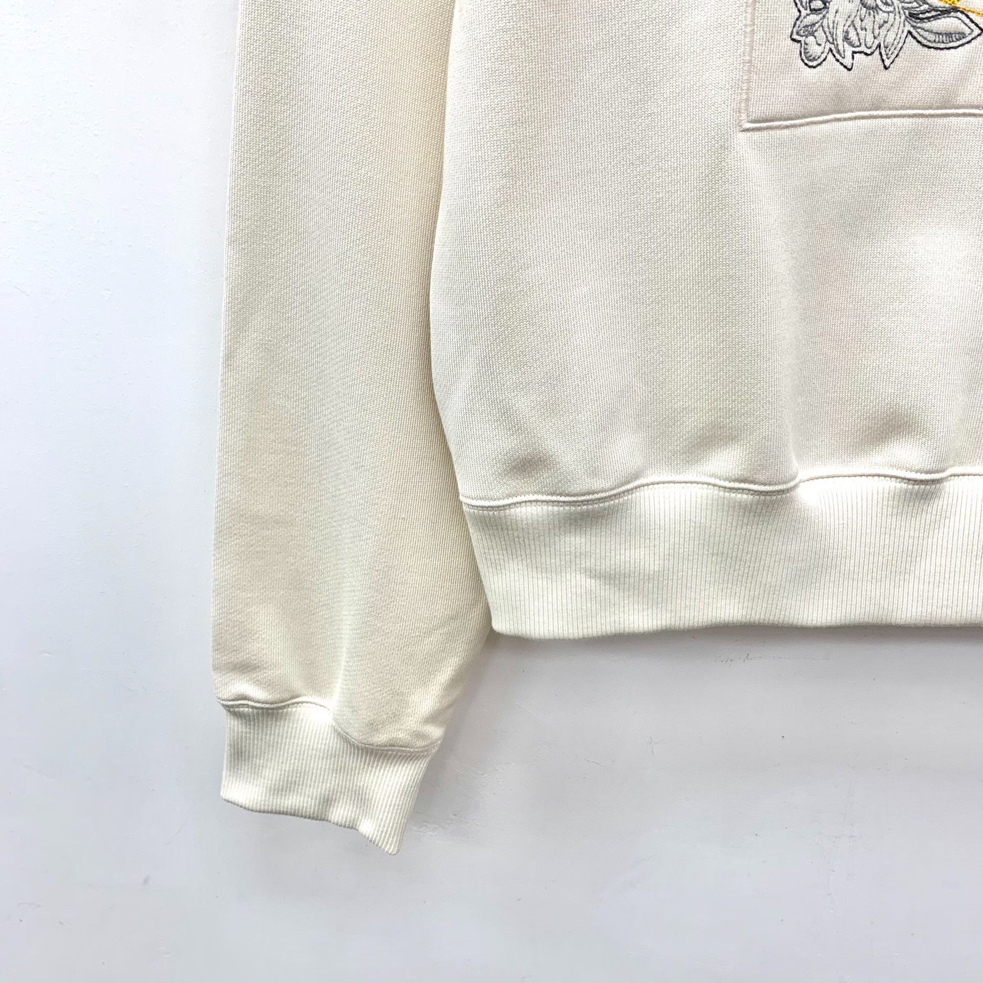 Hermes Hermes Embroidered White Hoodie S Women Size S / US 4 / IT 40 - 4 Thumbnail