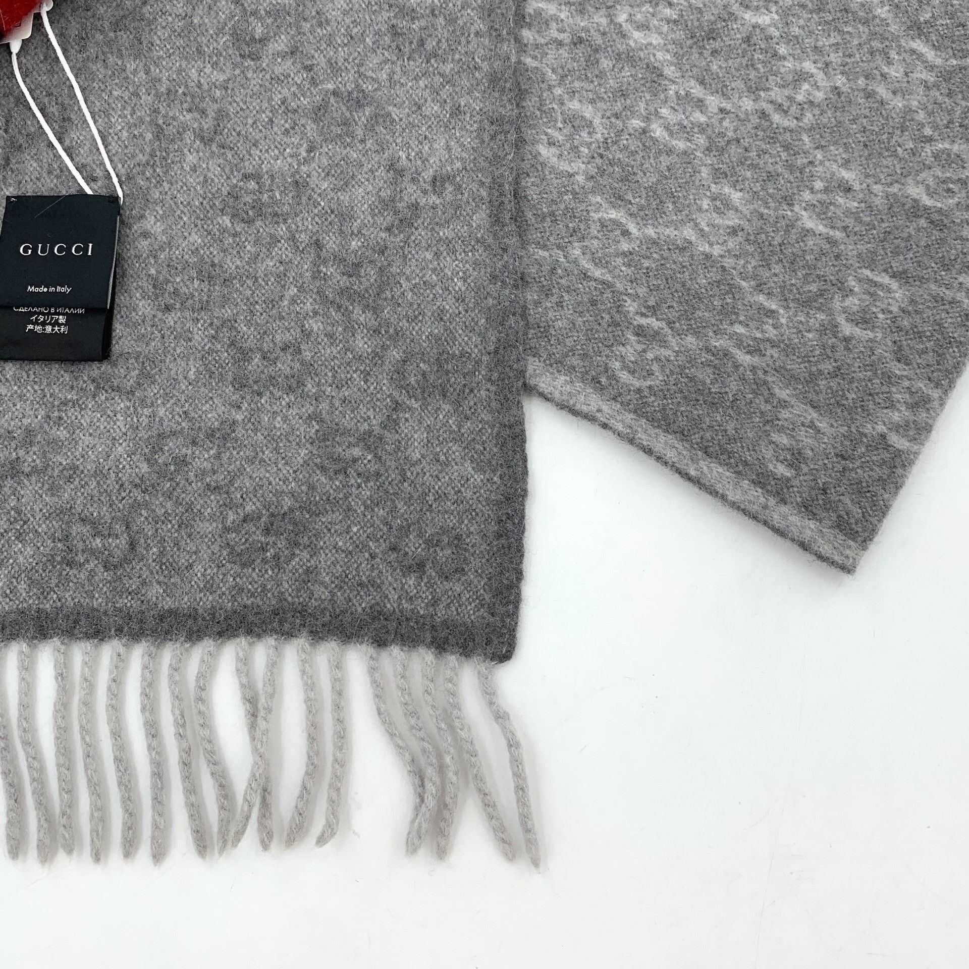 Gucci Gucci Retro Striped Gray Scarf 37 Men Size ONE SIZE - 6 Thumbnail