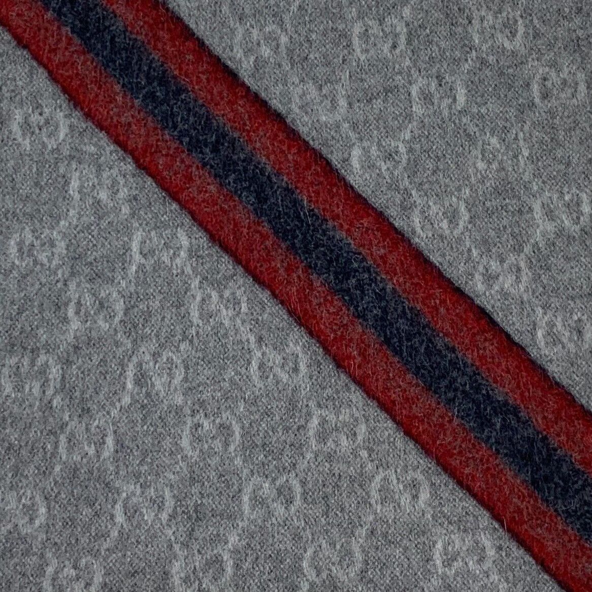 Gucci Gucci Retro Striped Gray Scarf 37 Men Size ONE SIZE - 2 Thumbnail