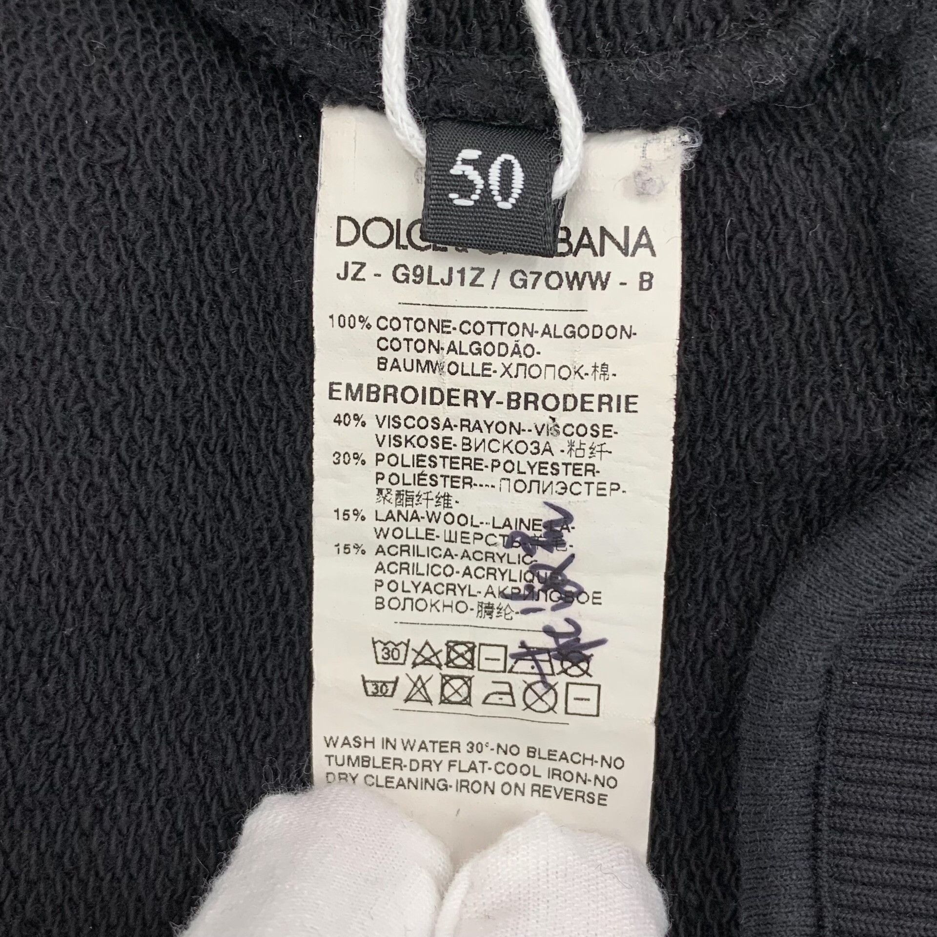 Dolce & Gabbana Dolce & Gabbana Black Hoodie L Women Size L / US 10 / IT 46 - 6 Thumbnail