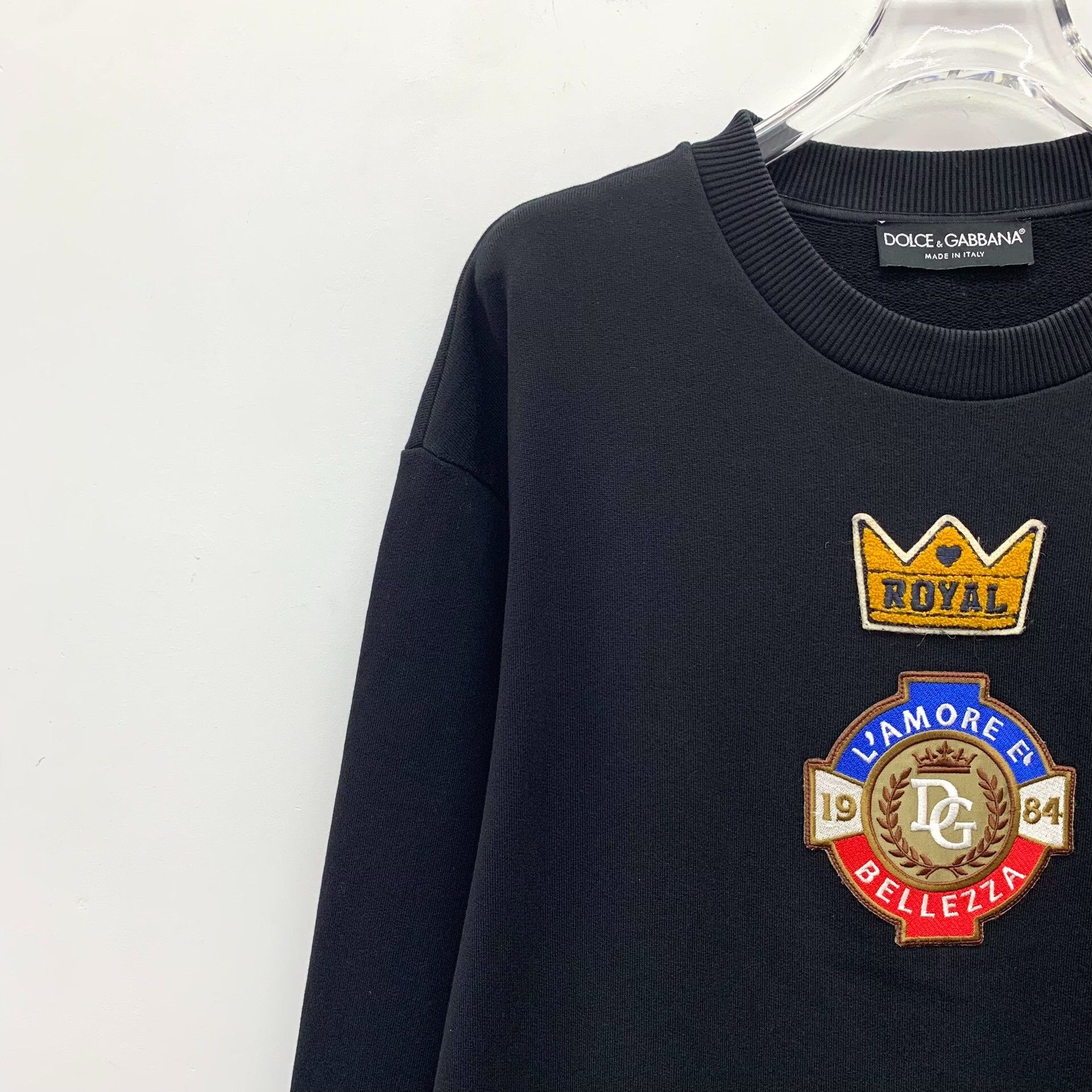 Dolce & Gabbana Dolce & Gabbana Black Hoodie L Women Size L / US 10 / IT 46 - 3 Thumbnail