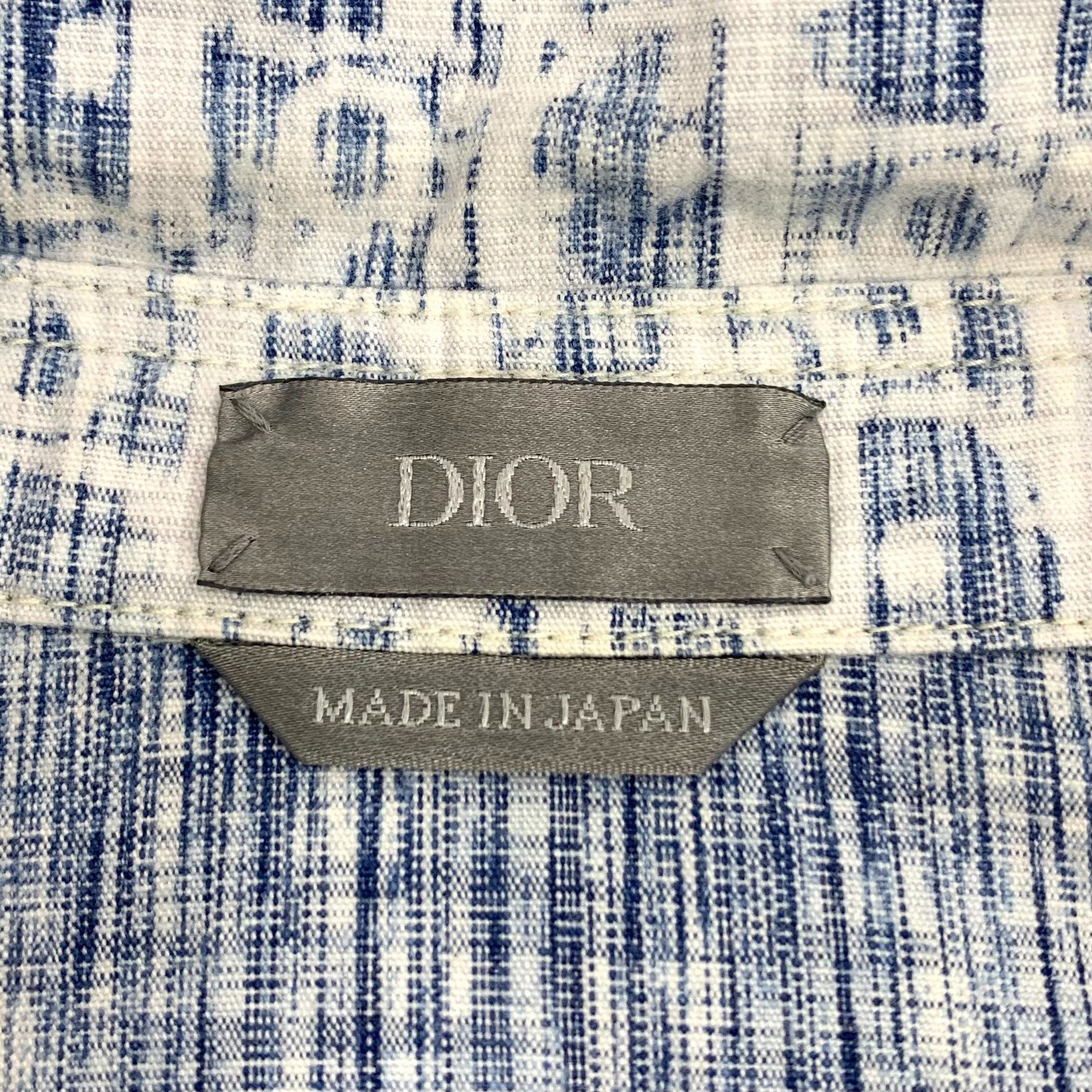 Dior Dior Retro Cotton Blue Shirt 39 Men Size US M / EU 48-50 / 2 - 5 Thumbnail