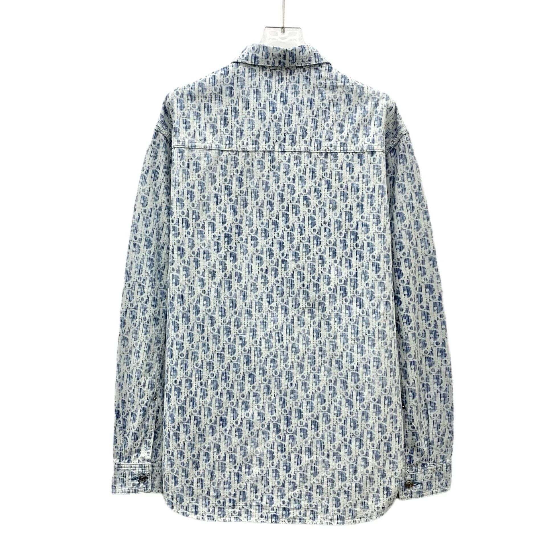 Dior Dior Retro Cotton Blue Shirt 39 Men Size US M / EU 48-50 / 2 - 2 Thumbnail