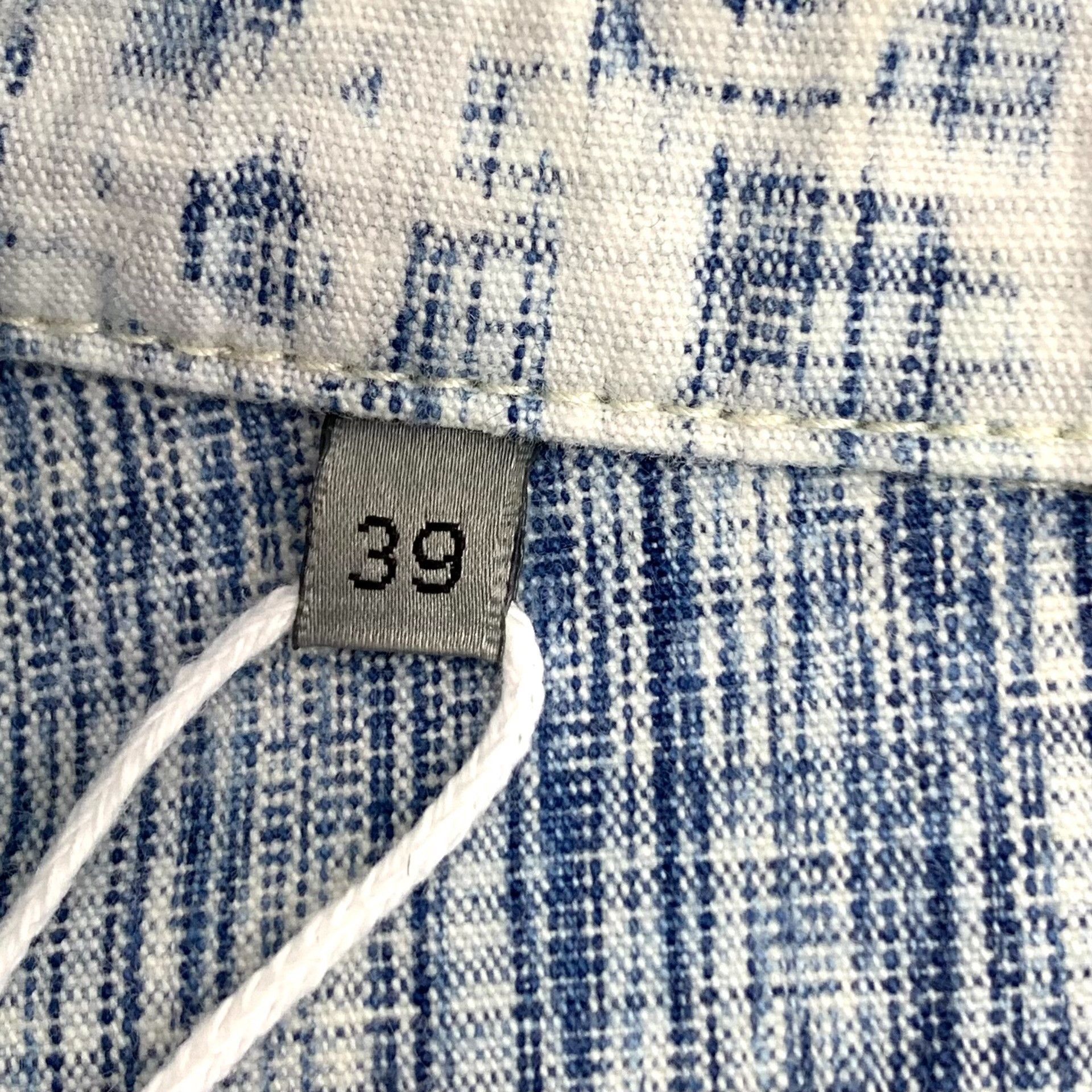 Dior Dior Retro Cotton Blue Shirt 39 Men Size US M / EU 48-50 / 2 - 6 Thumbnail