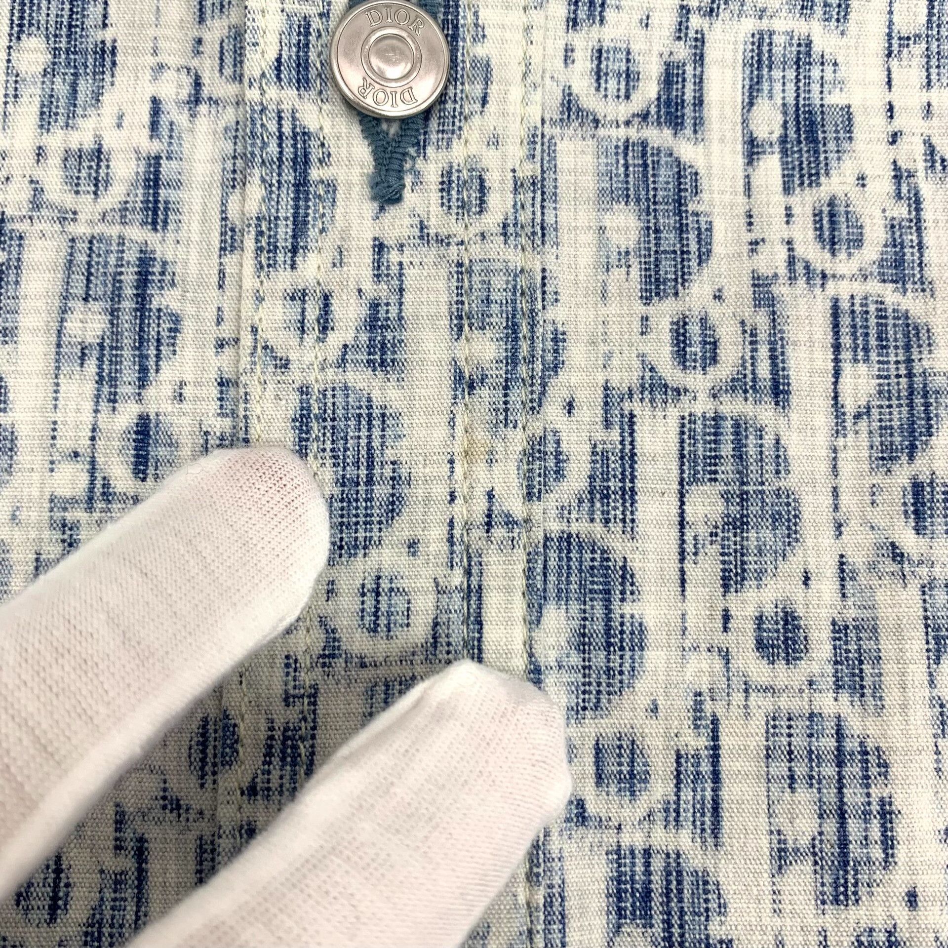 Dior Dior Retro Cotton Blue Shirt 39 Men Size US M / EU 48-50 / 2 - 9 Thumbnail