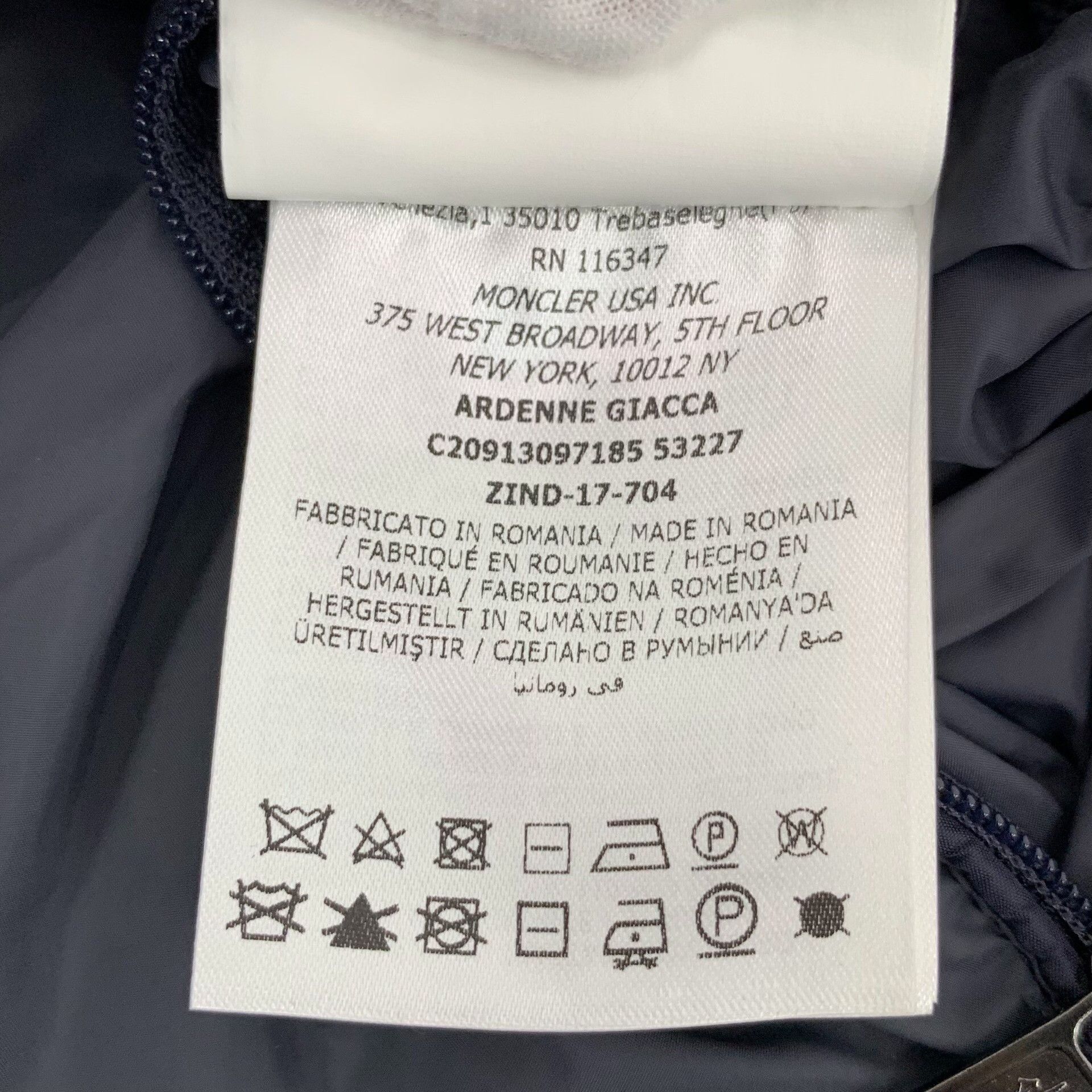 Moncler Moncler Blue Heavy Coat S Men Size US S / EU 44-46 / 1 - 8 Thumbnail