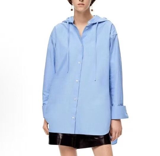 Loewe Loewe Blue Button Up S Women Size S / US 4 / IT 40 - 8 Thumbnail