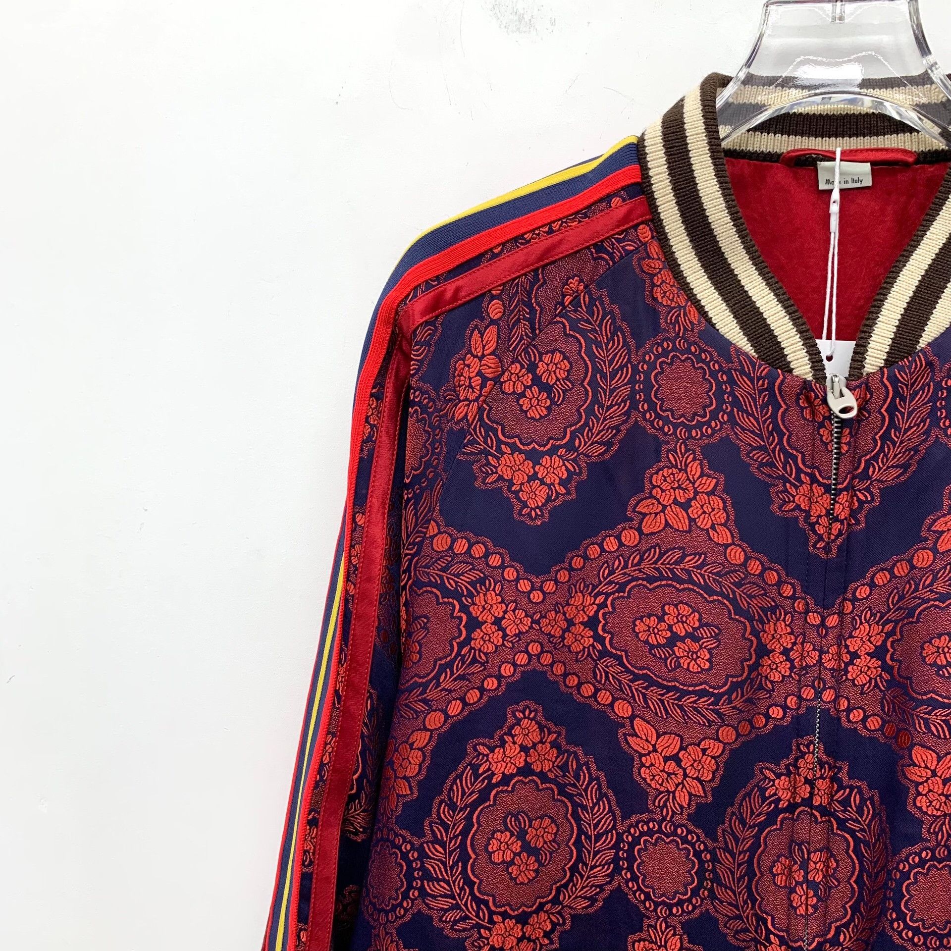 Gucci Gucci Floral Embroidered Red Jacket 44 Women Size L / US 10 / IT 46 - 3 Thumbnail