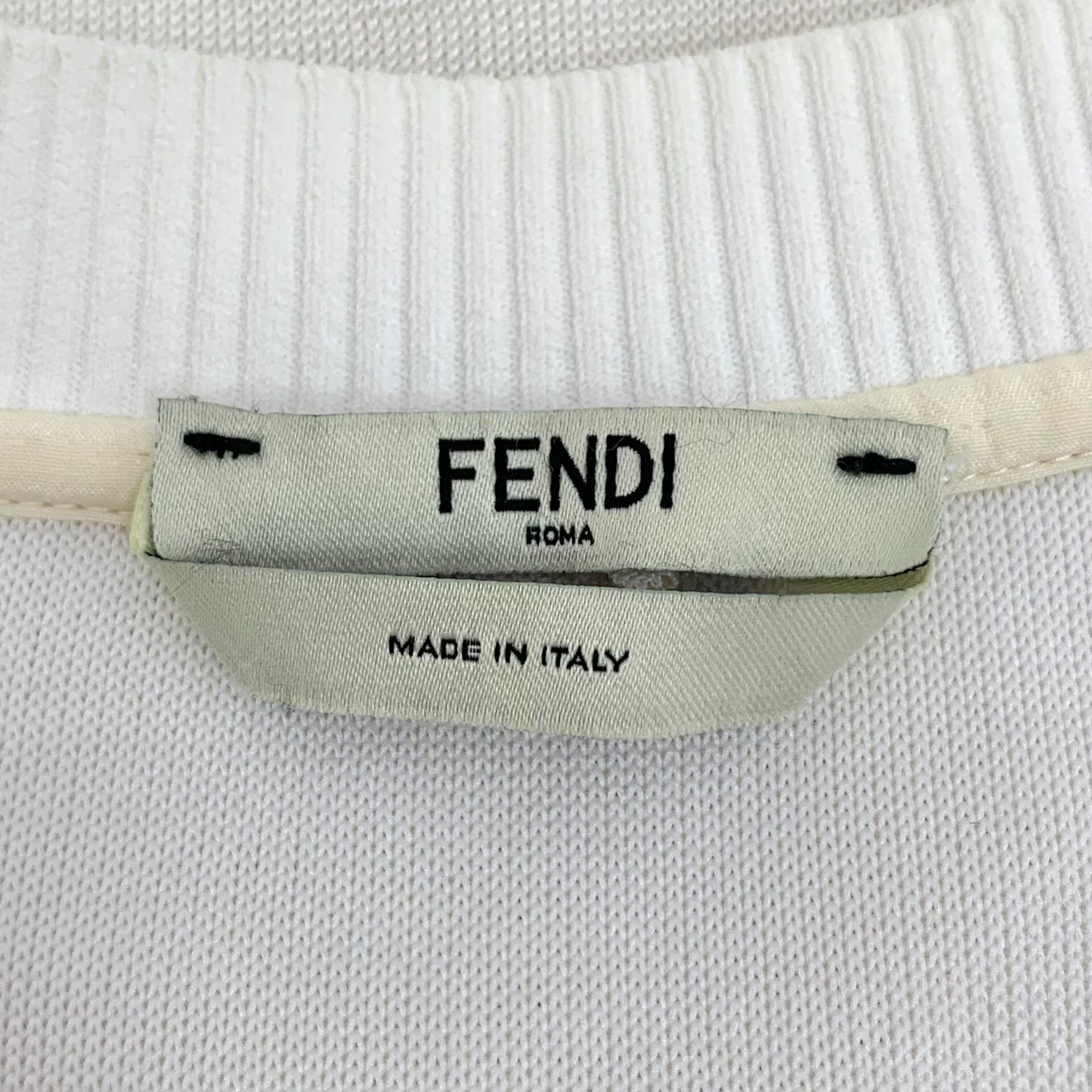 Fendi Fendi Embroidered White Hoodie L Women Size L / US 10 / IT 46 - 5 Thumbnail