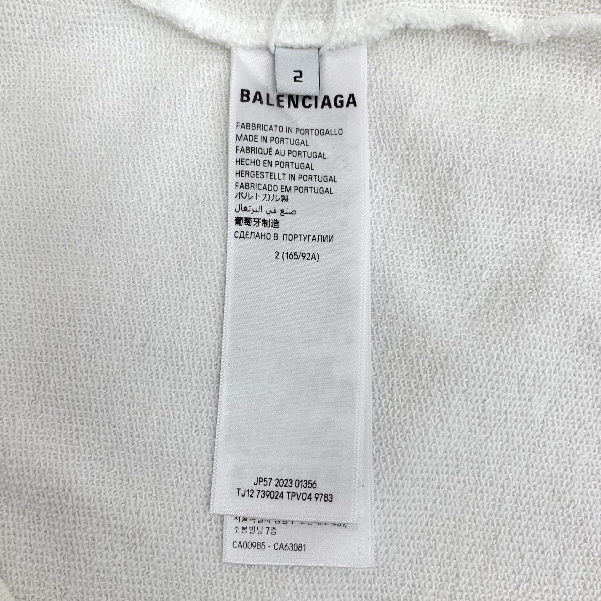 Balenciaga Balenciaga White Hoodie M Men Size US M / EU 48-50 / 2 - 6 Thumbnail