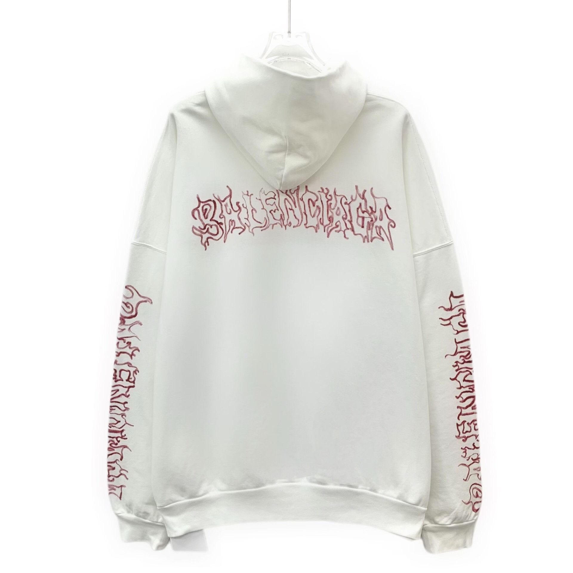 Balenciaga Balenciaga White Hoodie M Men Size US M / EU 48-50 / 2 - 2 Thumbnail