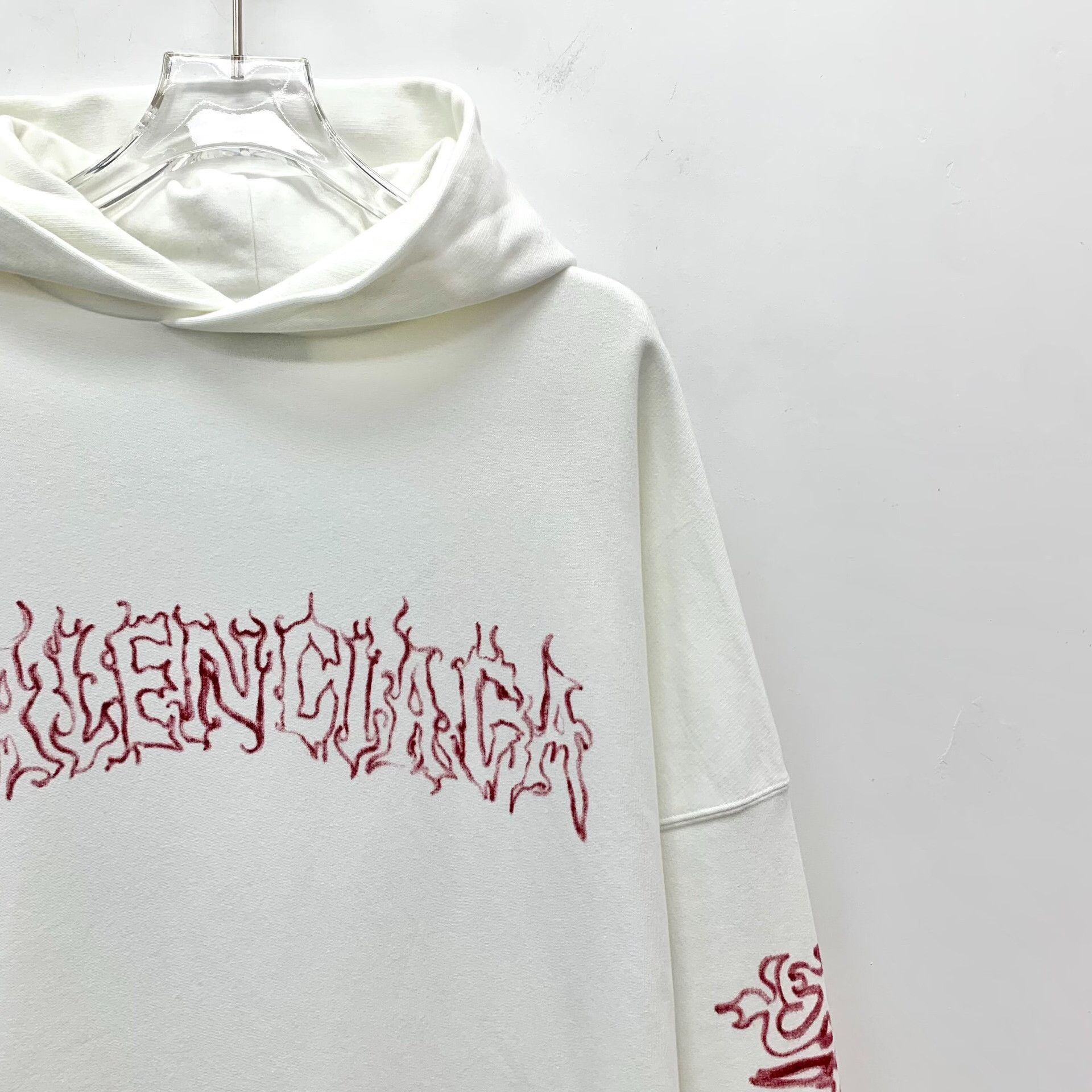 Balenciaga Balenciaga White Hoodie M Men Size US M / EU 48-50 / 2 - 3 Thumbnail