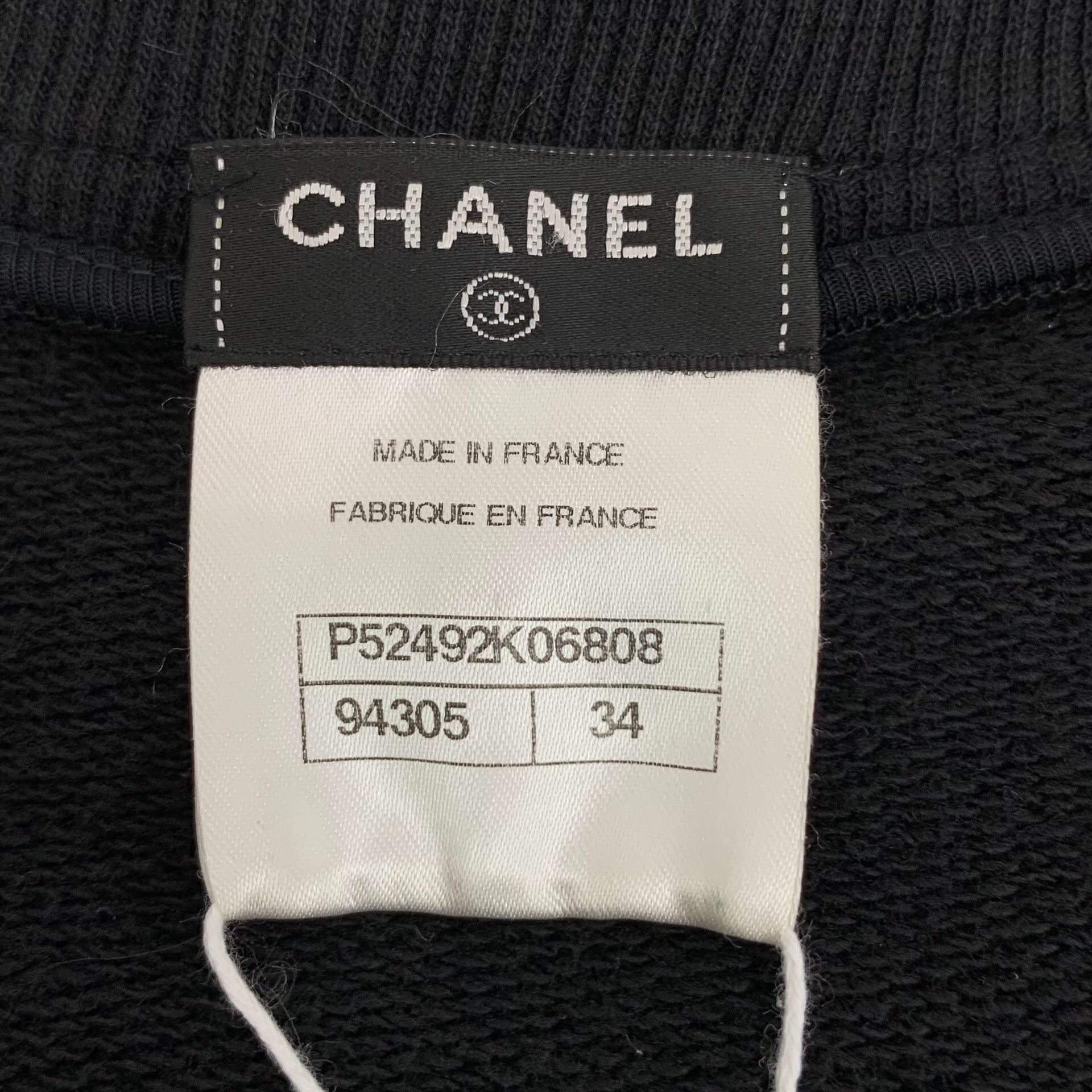 Chanel Chanel Floral Embroidered Black Hoodie XS Women Size XS / US 0-2 / IT 36-38 - 5 Thumbnail