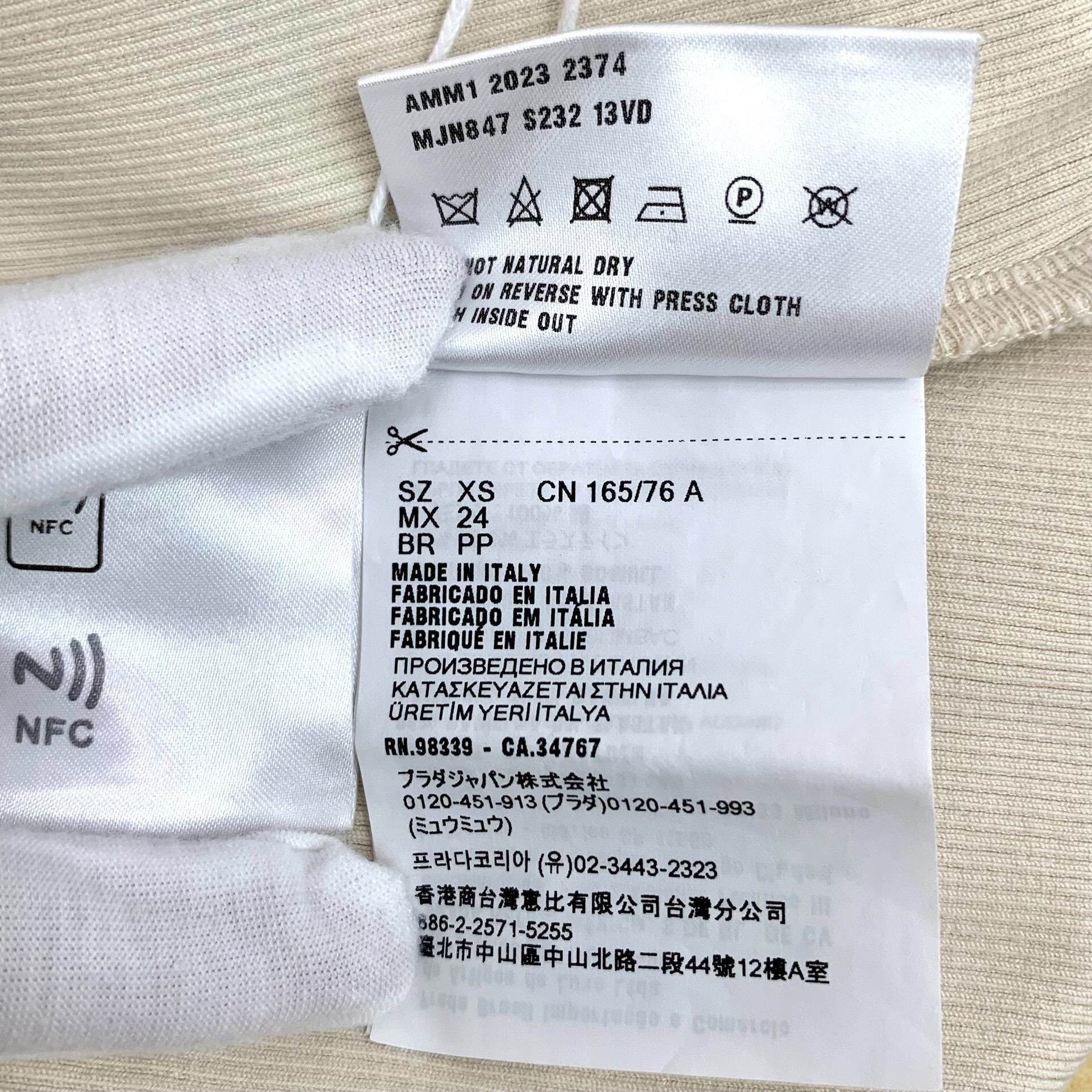 Miu Miu Miu Miu Retro Cotton White Sweater XS Women Size XS / US 0-2 / IT 36-38 - 7 Thumbnail