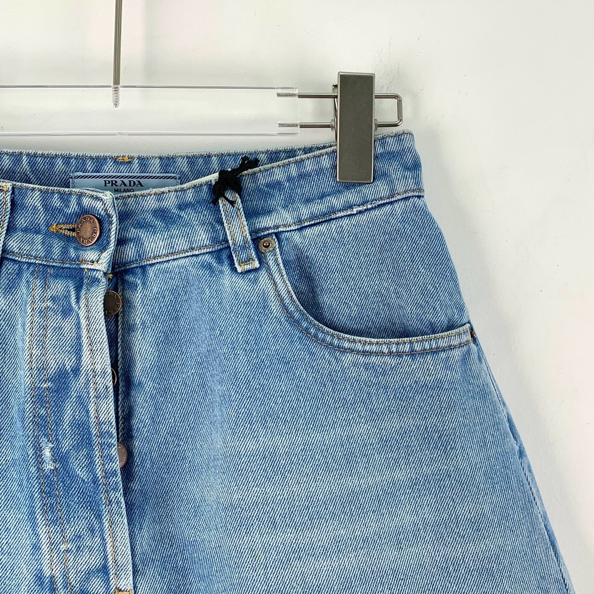 Prada Prada Casual Denim Blue Jeans 25 Women Size 25" / US 0 / IT 36 - 3 Thumbnail