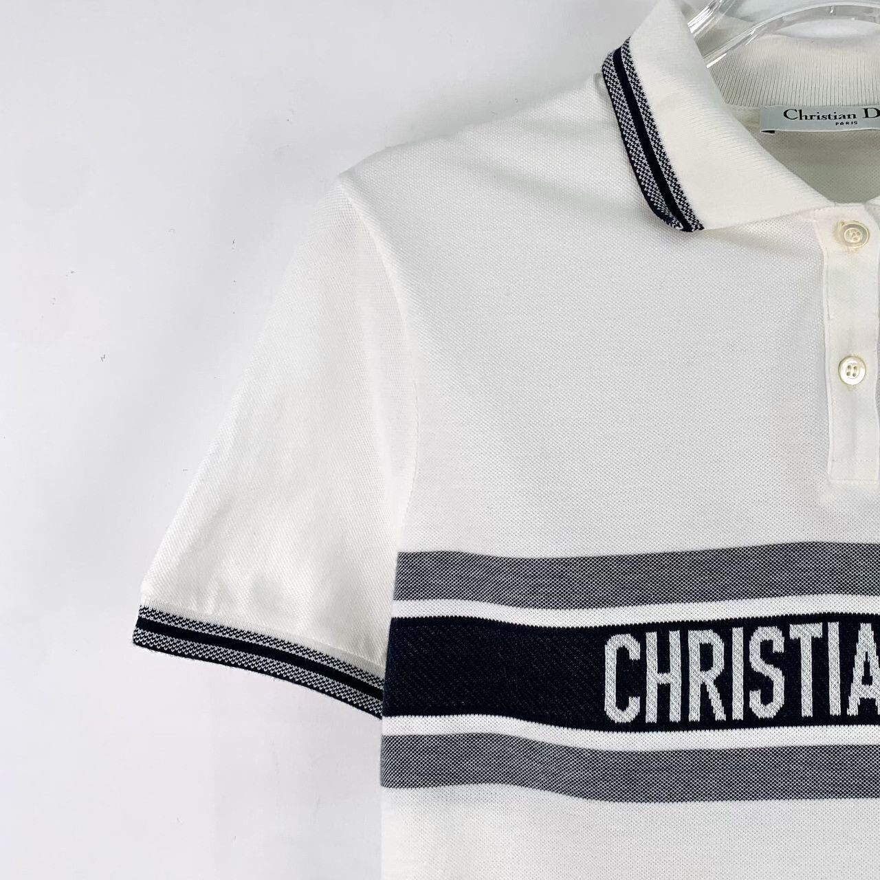 Dior Dior Retro Striped White Polo S Men Size US S / EU 44-46 / 1 - 3 Thumbnail
