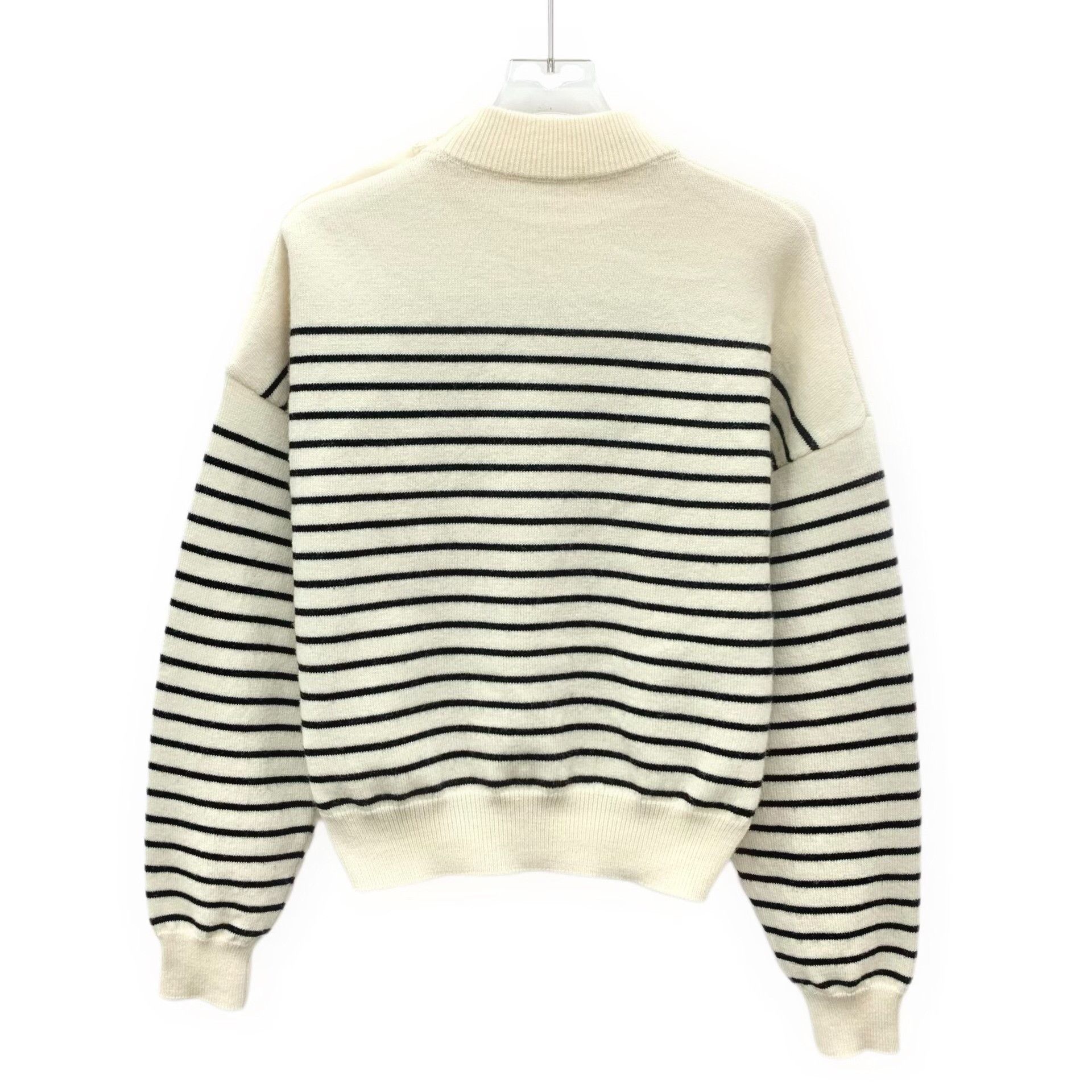 Celine Celine Knit Striped Beige Sweater S Women Size S / US 4 / IT 40 - 2 Thumbnail