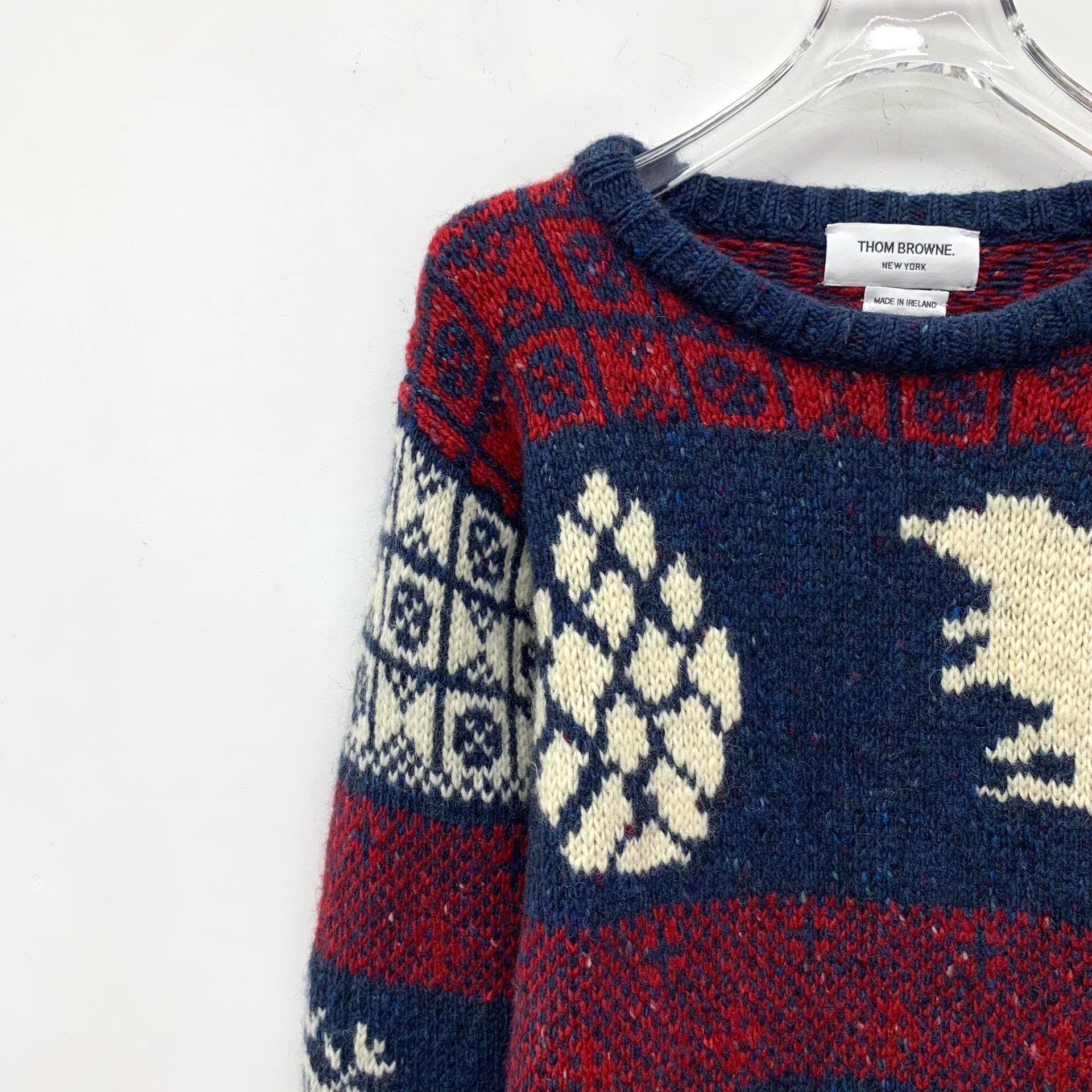 Thom Browne Thom Browne Printed Graphic Brown Sweater M Men Size US M / EU 48-50 / 2 - 3 Thumbnail