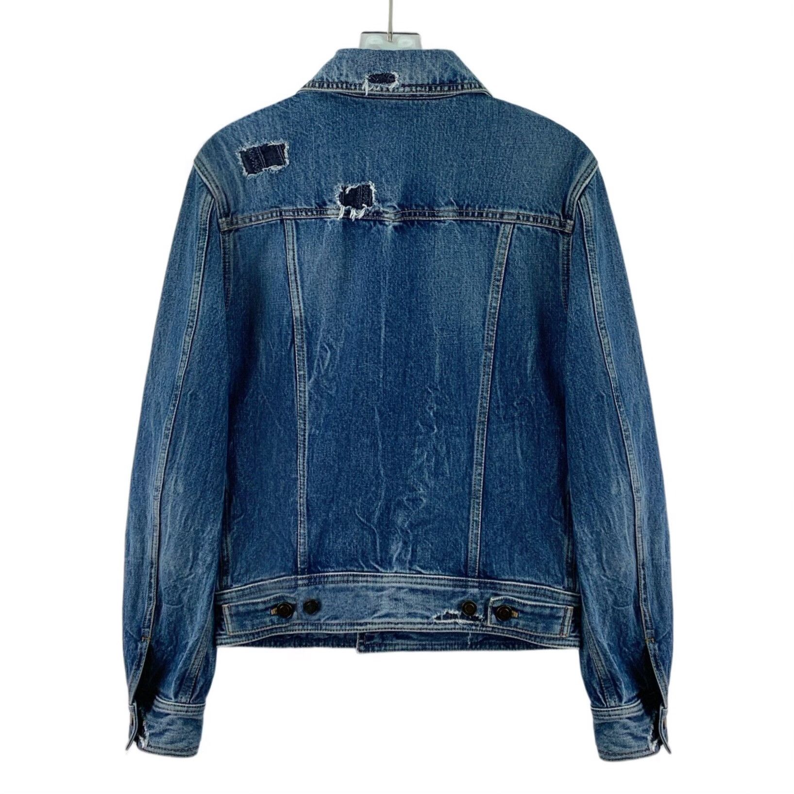 Saint Laurent Paris Saint Laurent Paris Blue Jacket XS Women Size XS / US 0-2 / IT 36-38 - 2 Thumbnail