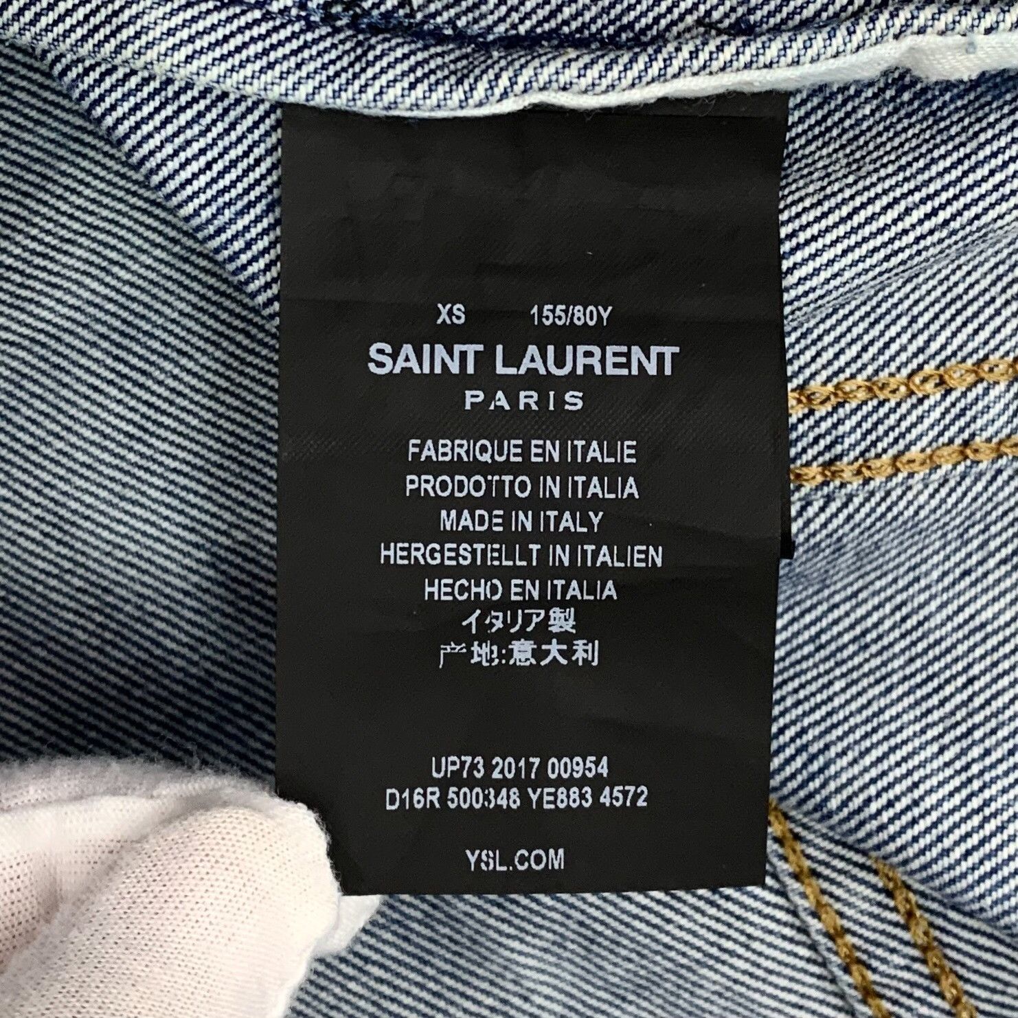 Saint Laurent Paris Saint Laurent Paris Blue Jacket XS Women Size XS / US 0-2 / IT 36-38 - 6 Thumbnail