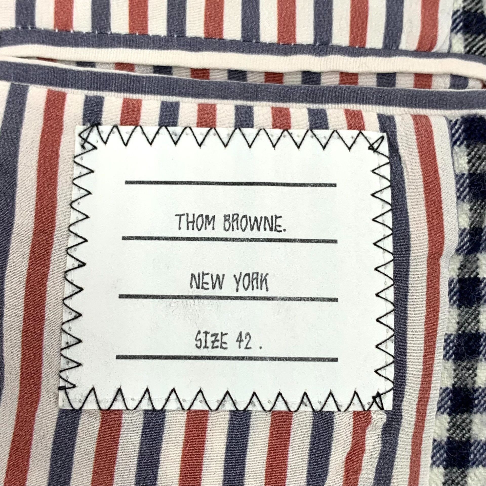 Thom Browne Thom Browne Cotton Plaid Brown Jacket 42 Women Size M / US 6-8 / IT 42-44 - 5 Thumbnail