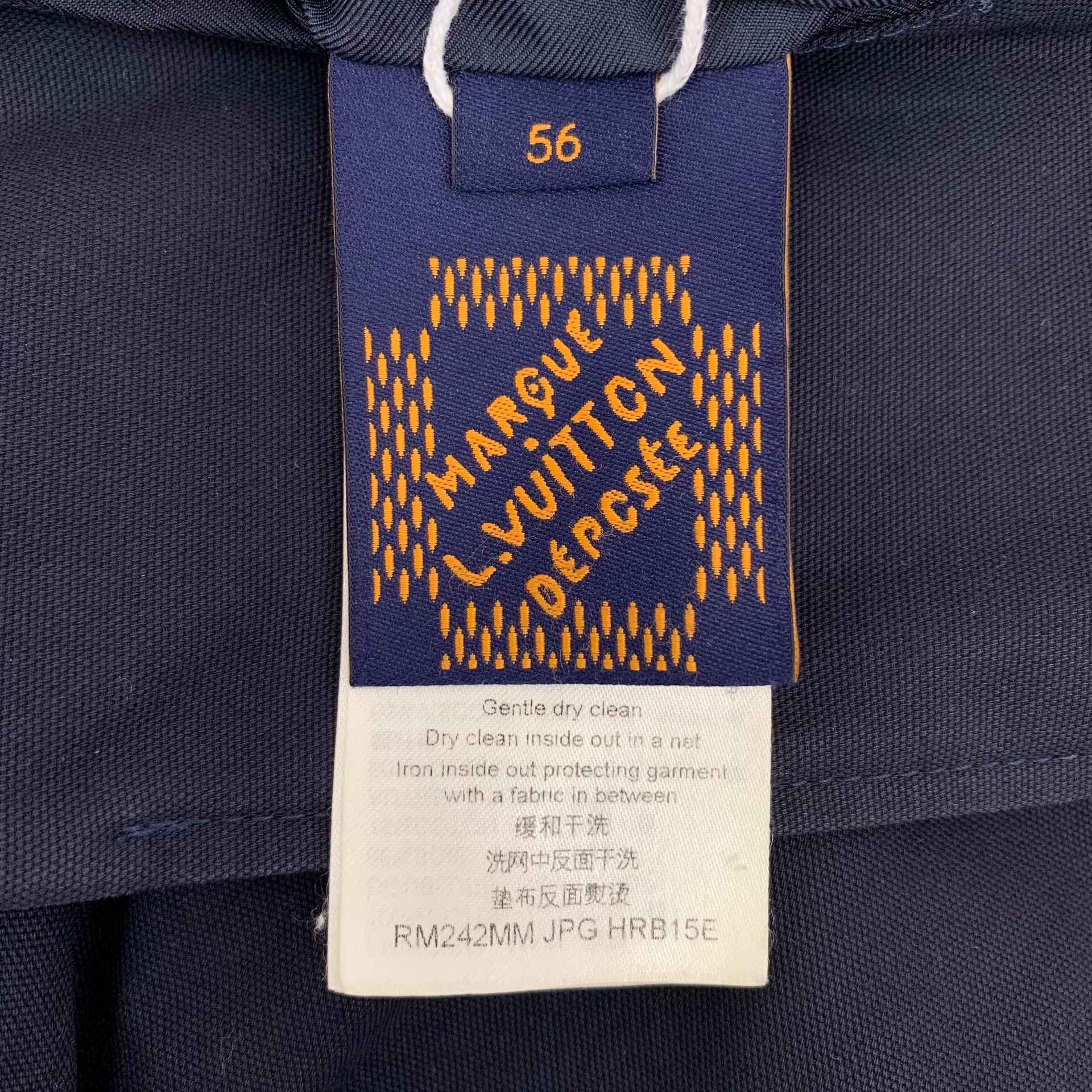 Louis Vuitton Louis Vuitton Blue Long Sleeve Shirt XXL Men Size US XXL / EU 58 / 5 - 6 Thumbnail