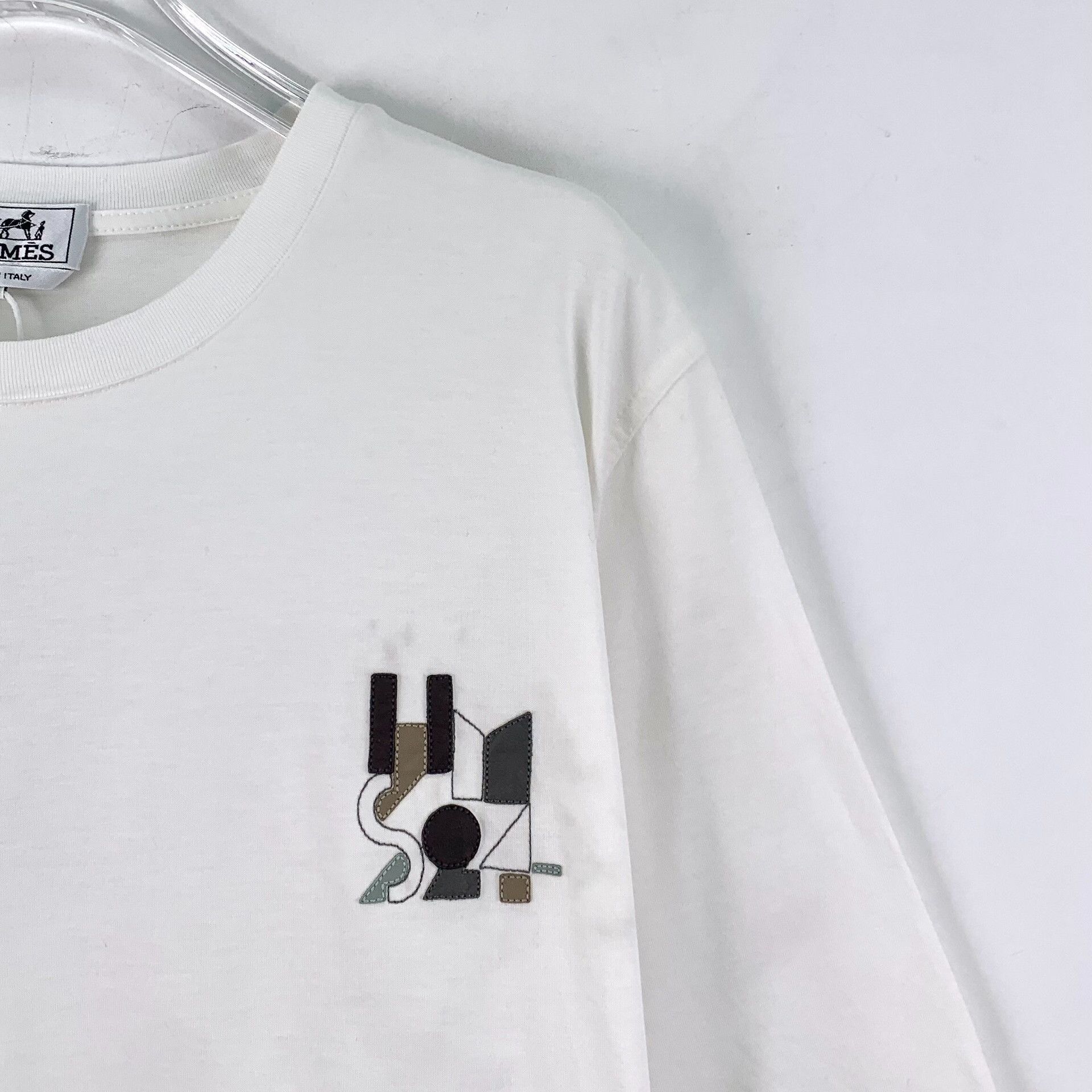 Hermes Hermes Leather White T-Shirt L Women Size L / US 10 / IT 46 - 3 Thumbnail