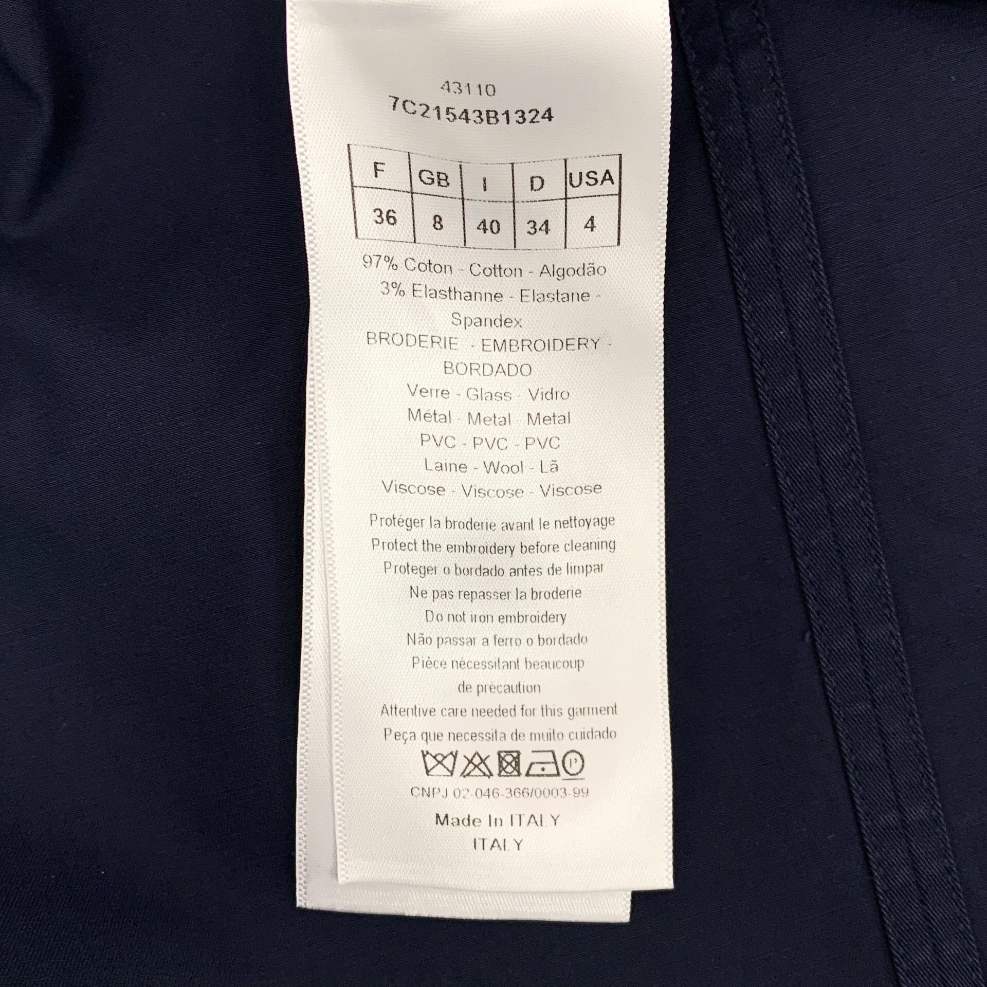 Dior Dior Blue Dress 37 Women Size S / US 4 / IT 40 - 6 Thumbnail