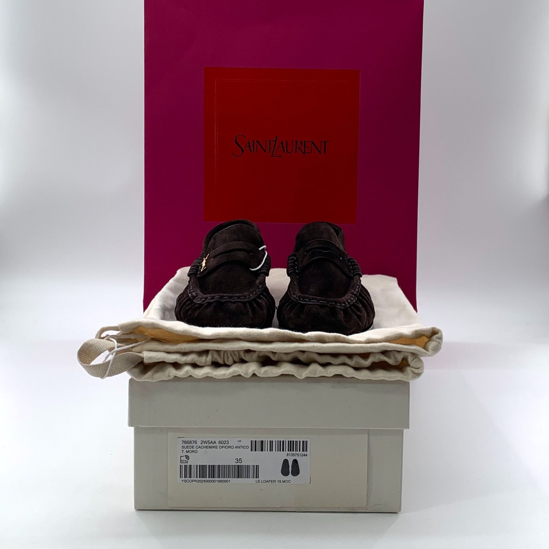 Saint Laurent Paris Saint Laurent Paris Brown Lowtop Sneakers 35 Women Size US 5 / IT 35 - 9 Thumbnail