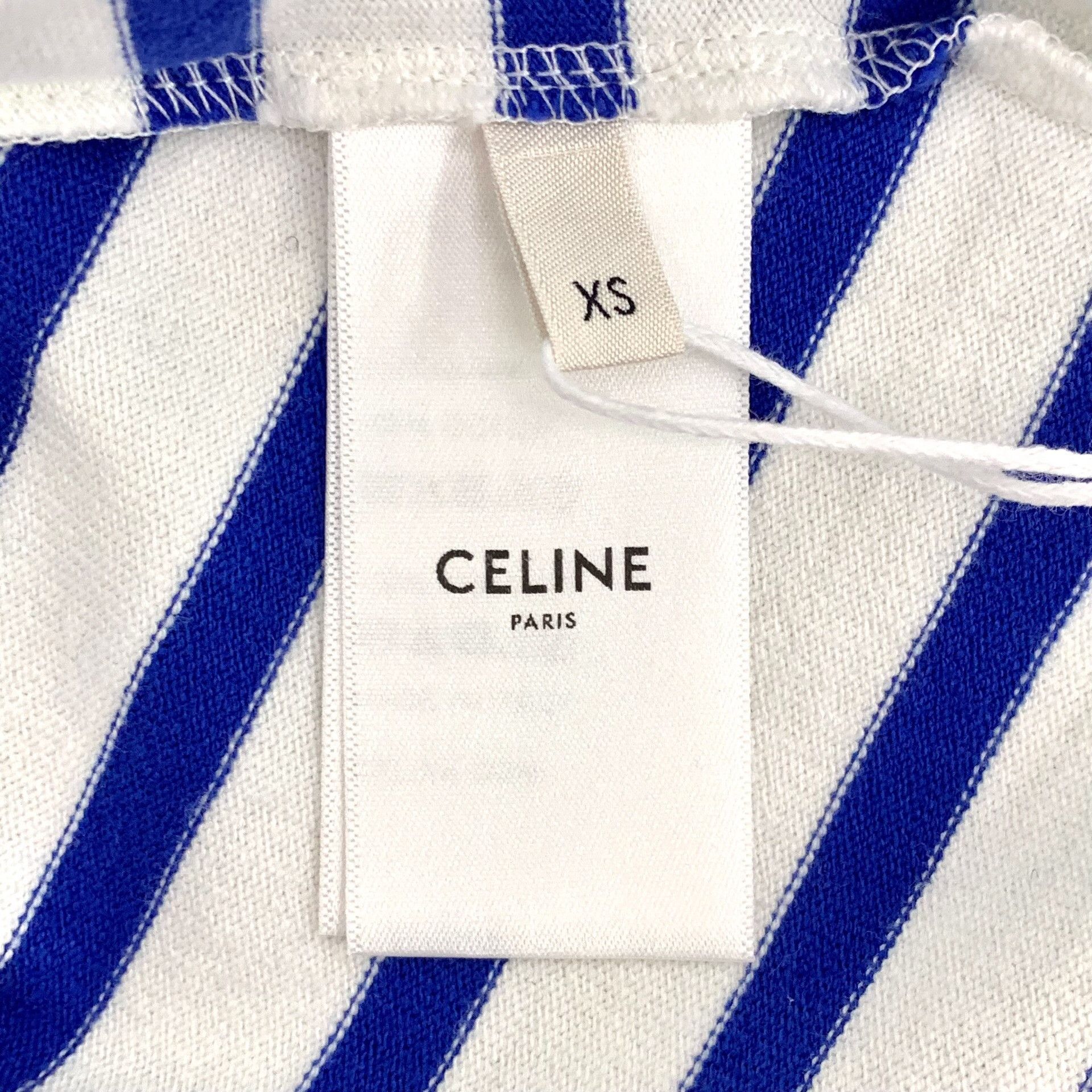 Celine Celine Cotton Striped Multi T-Shirt XS Women Size XS / US 0-2 / IT 36-38 - 6 Thumbnail