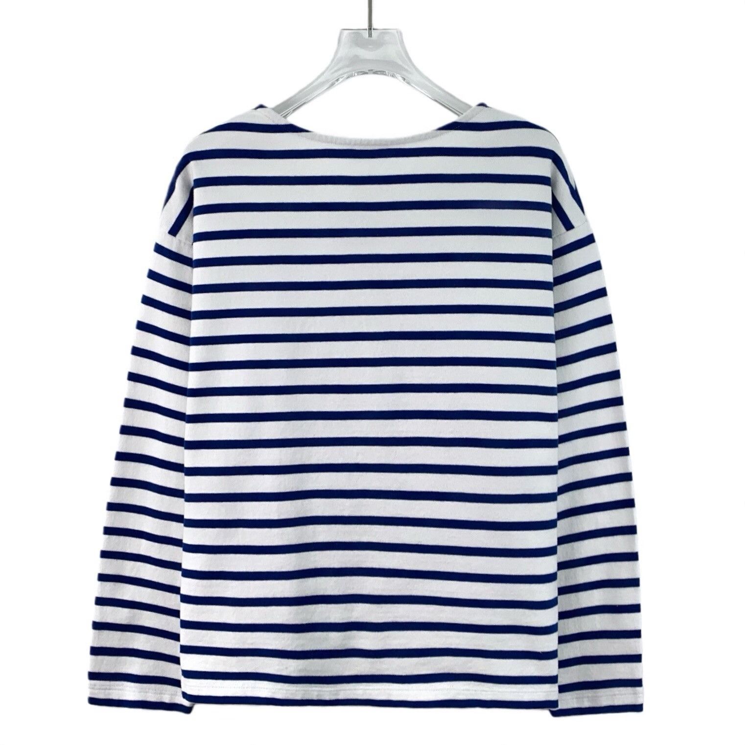 Celine Celine Cotton Striped Multi T-Shirt XS Women Size XS / US 0-2 / IT 36-38 - 2 Thumbnail