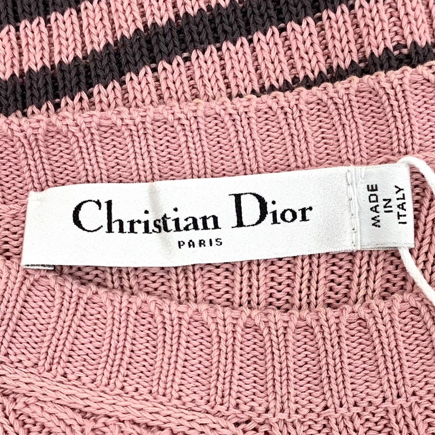 Dior Dior Retro Striped Pink Sweater XS Women Size XS / US 0-2 / IT 36-38 - 6 Thumbnail