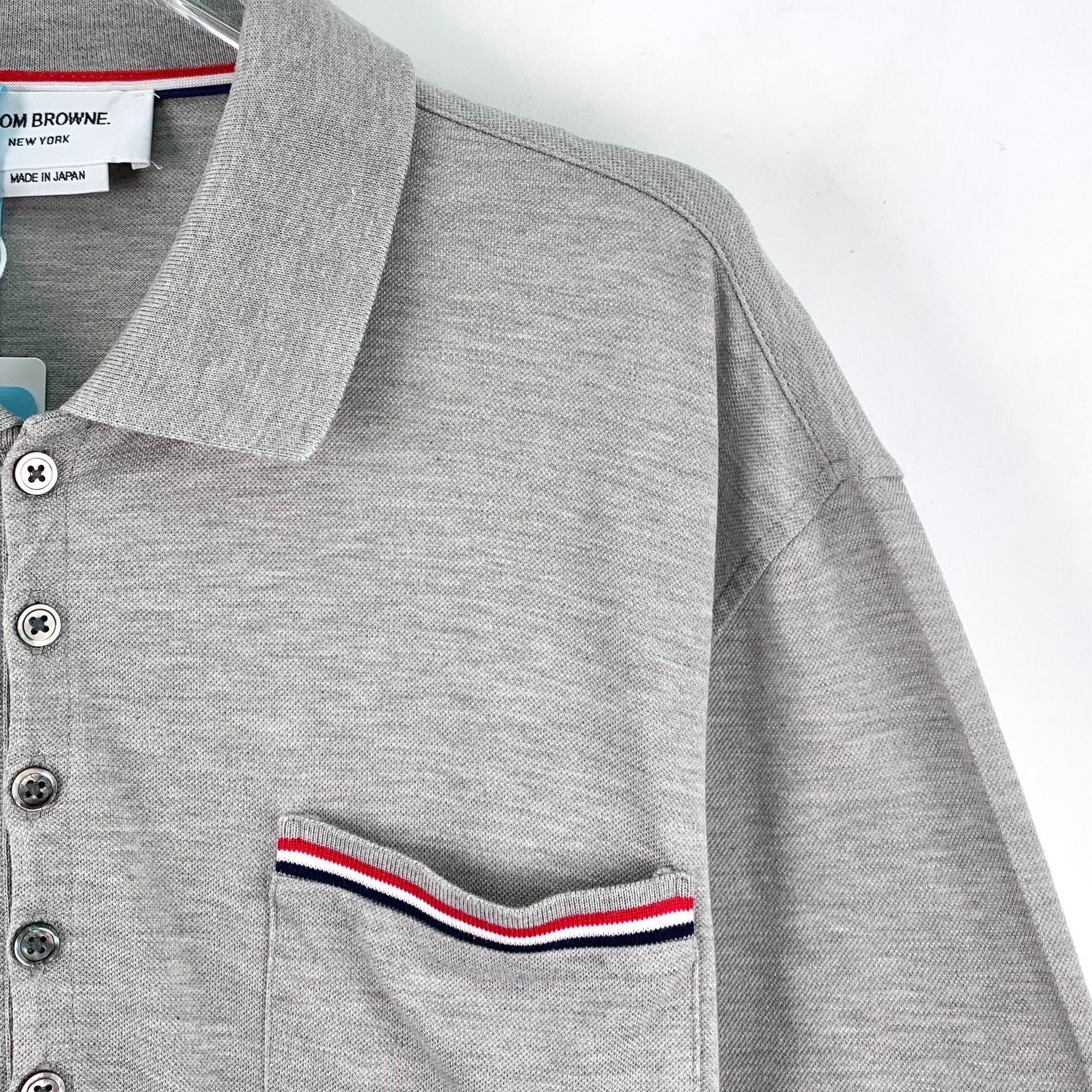 Thom Browne Thom Browne Striped Brown Polo L Men Size US L / EU 52-54 / 3 - 3 Thumbnail