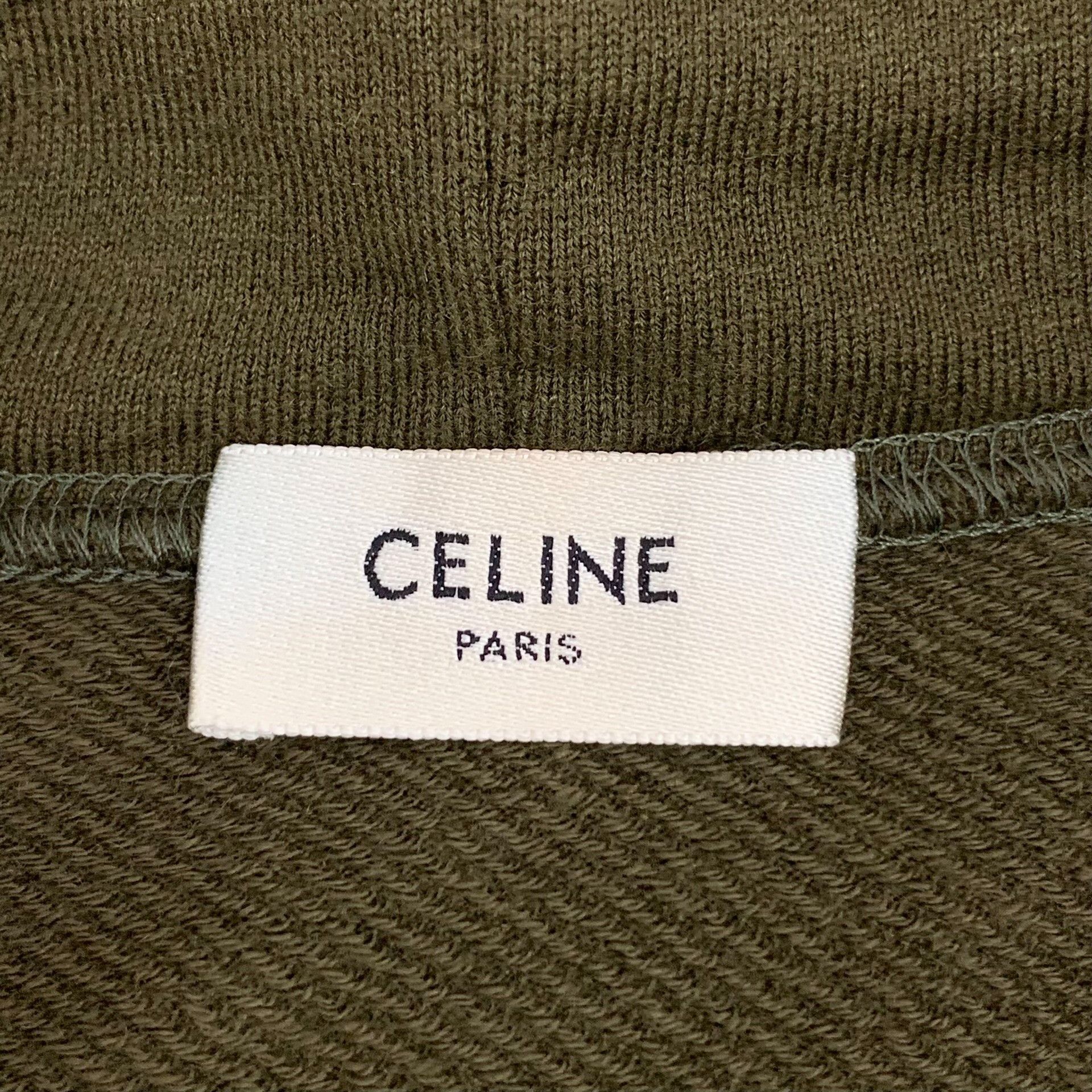 Celine Celine Retro Printed Green Hoodie XS Women Size XS / US 0-2 / IT 36-38 - 5 Thumbnail
