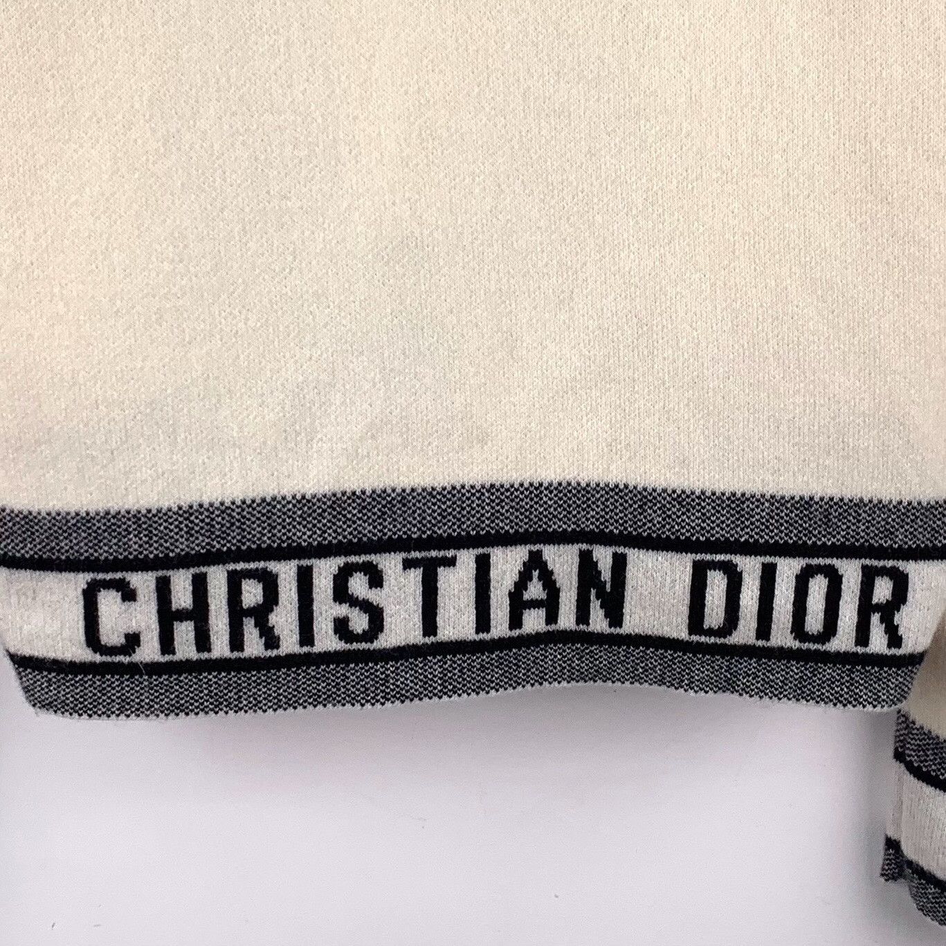 Dior Dior Knit Striped Beige Sweater XS Women Size XS / US 0-2 / IT 36-38 - 5 Thumbnail
