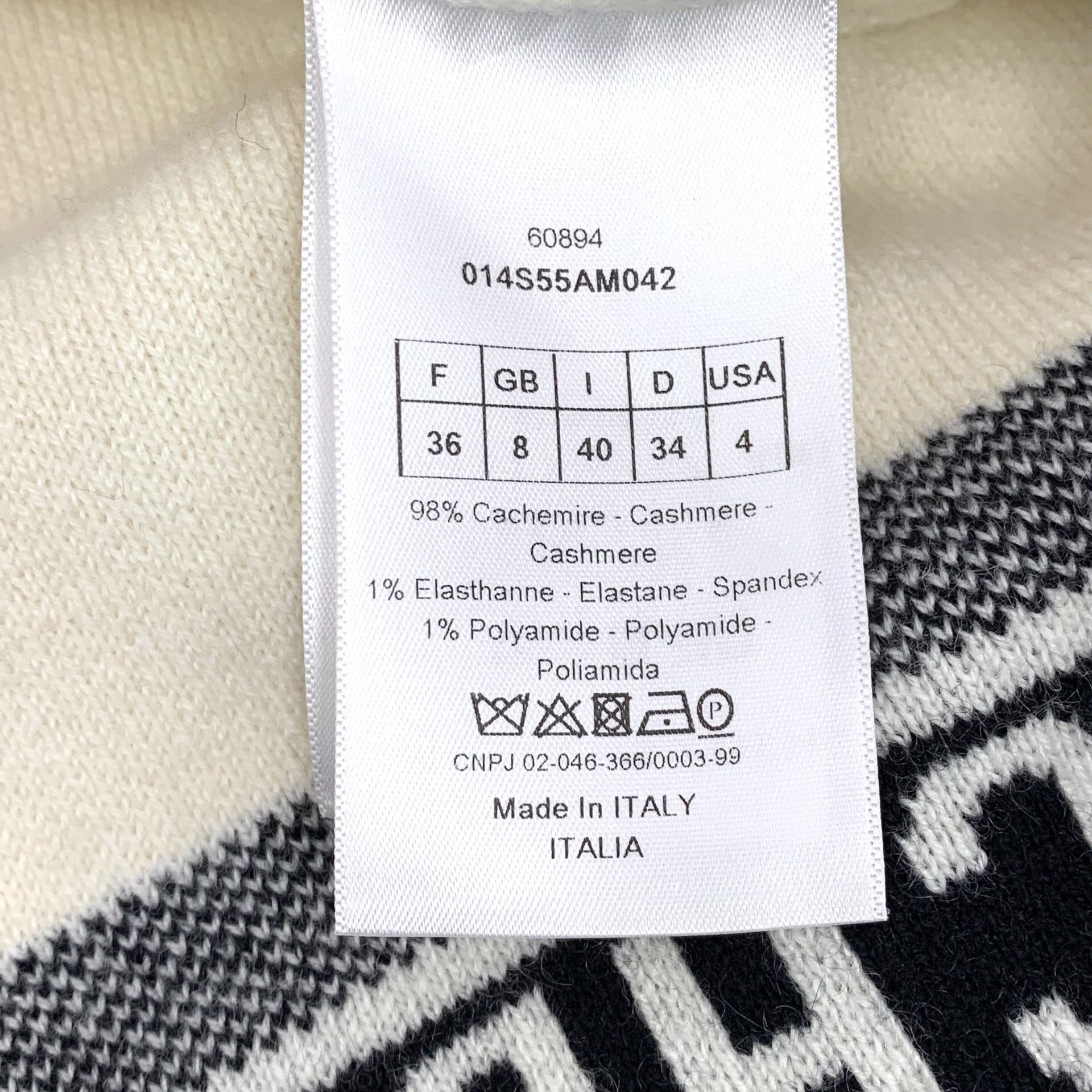 Dior Dior Knit Striped Beige Sweater XS Women Size XS / US 0-2 / IT 36-38 - 7 Thumbnail