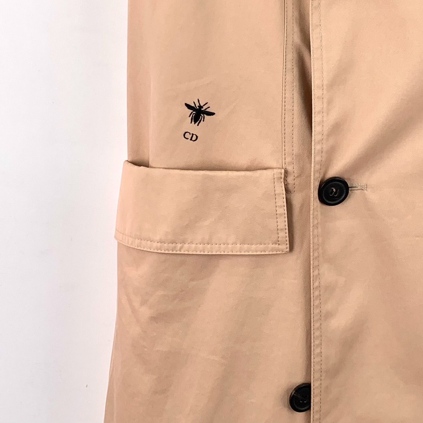 Dior Dior Cotton Brown Coat M Women Size M / US 6-8 / IT 42-44 - 4 Thumbnail