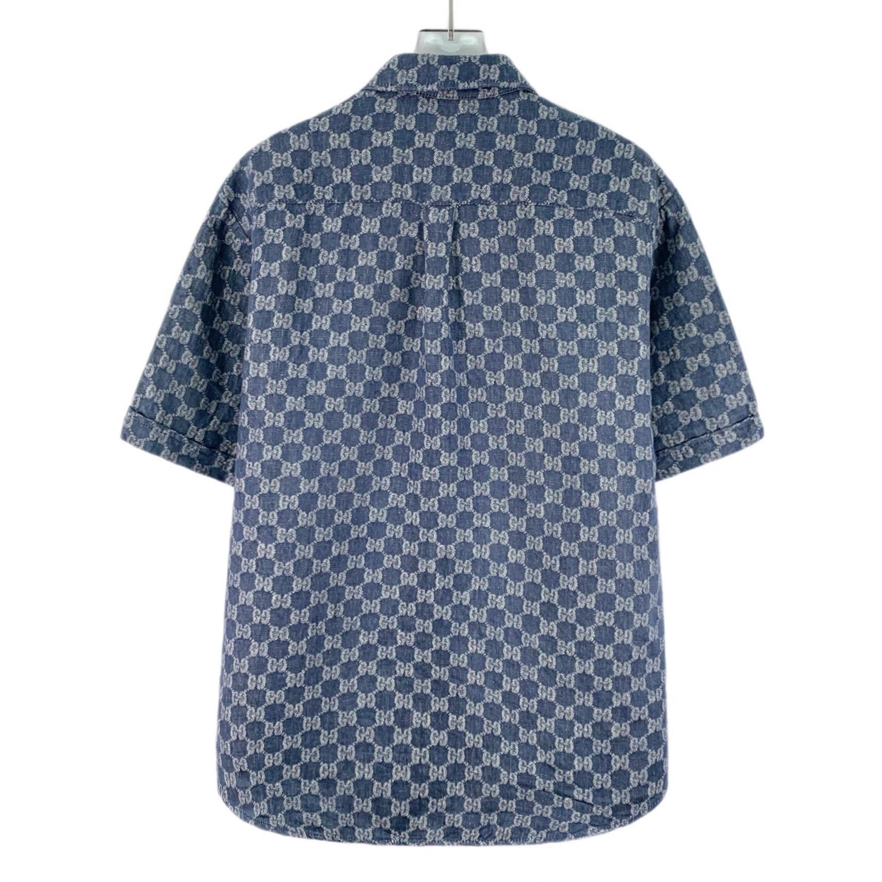 Gucci Gucci Retro Blue Shirt 42 Men Size US M / EU 48-50 / 2 - 2 Thumbnail