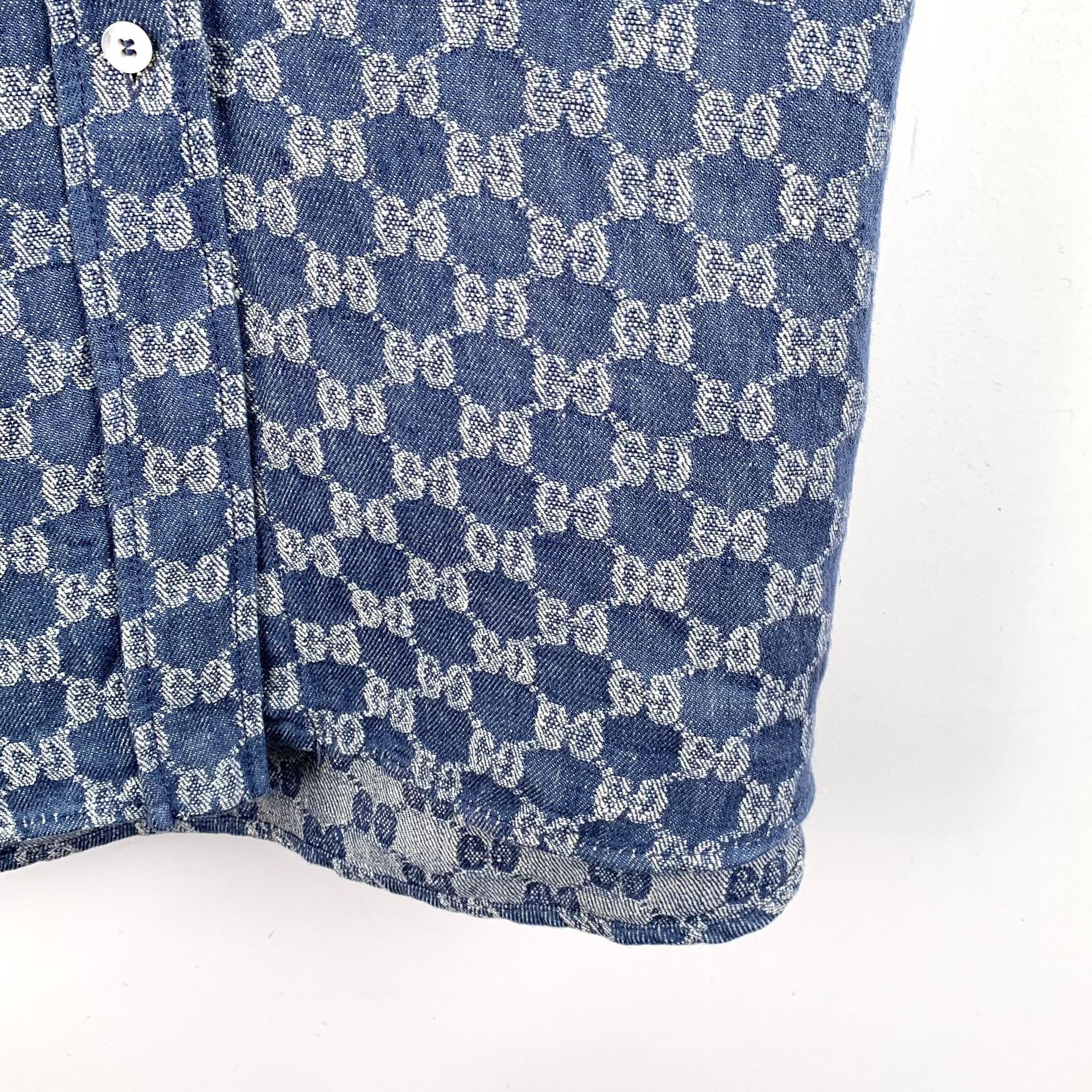 Gucci Gucci Retro Blue Shirt 42 Men Size US M / EU 48-50 / 2 - 4 Thumbnail